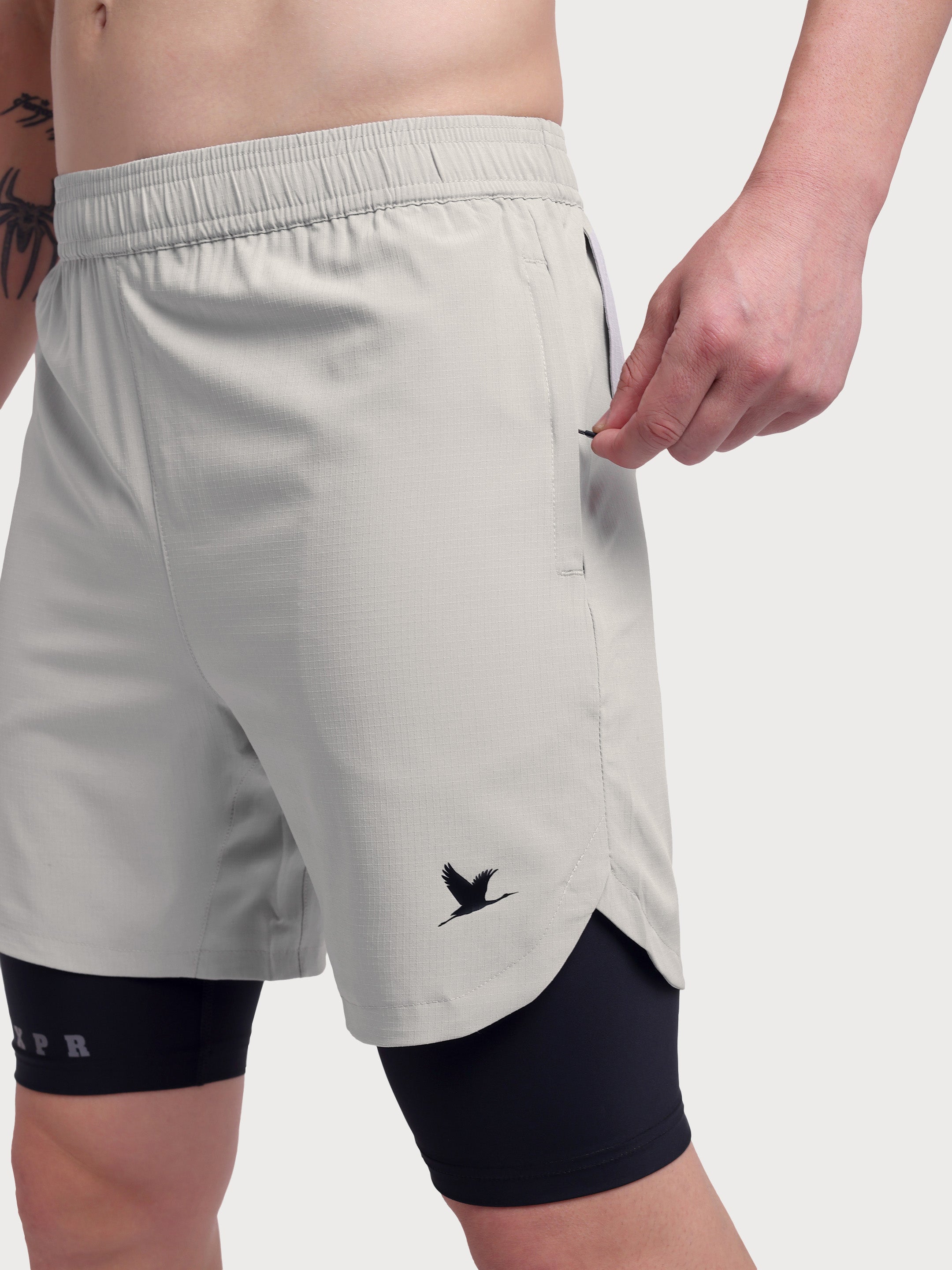 TitanFlex Shorts Light Grey
