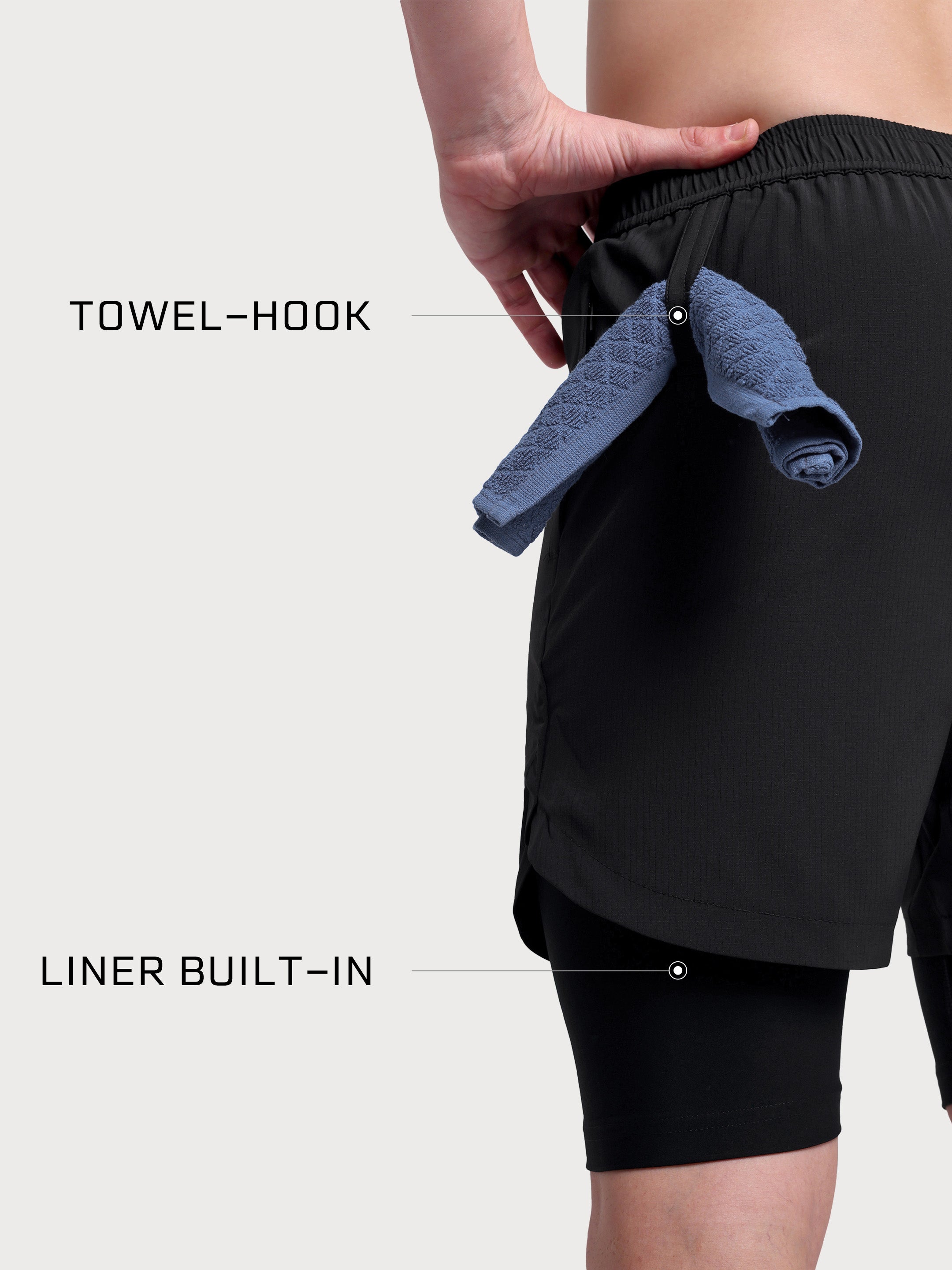 TitanFlex Shorts Black