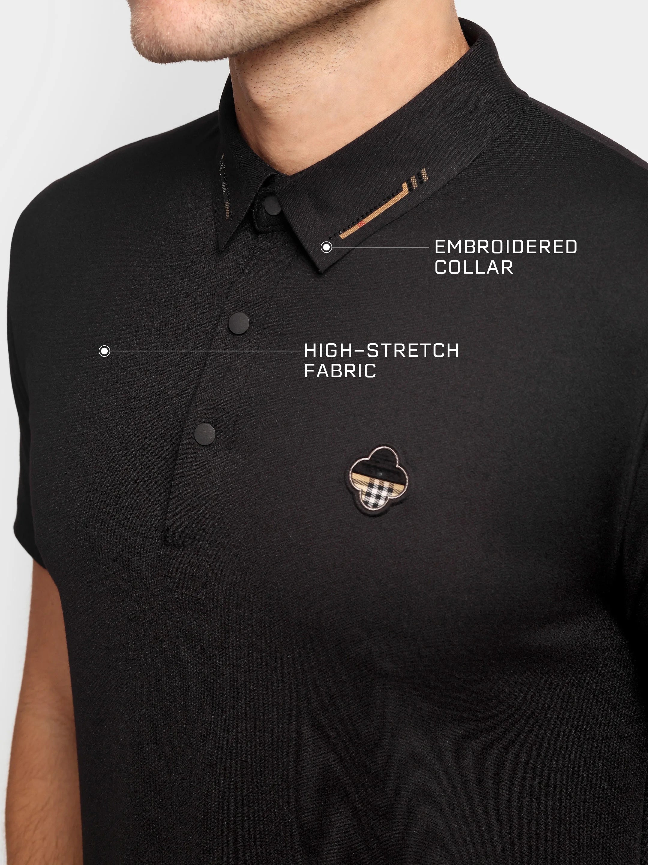 Obsidian Edge Polo Black