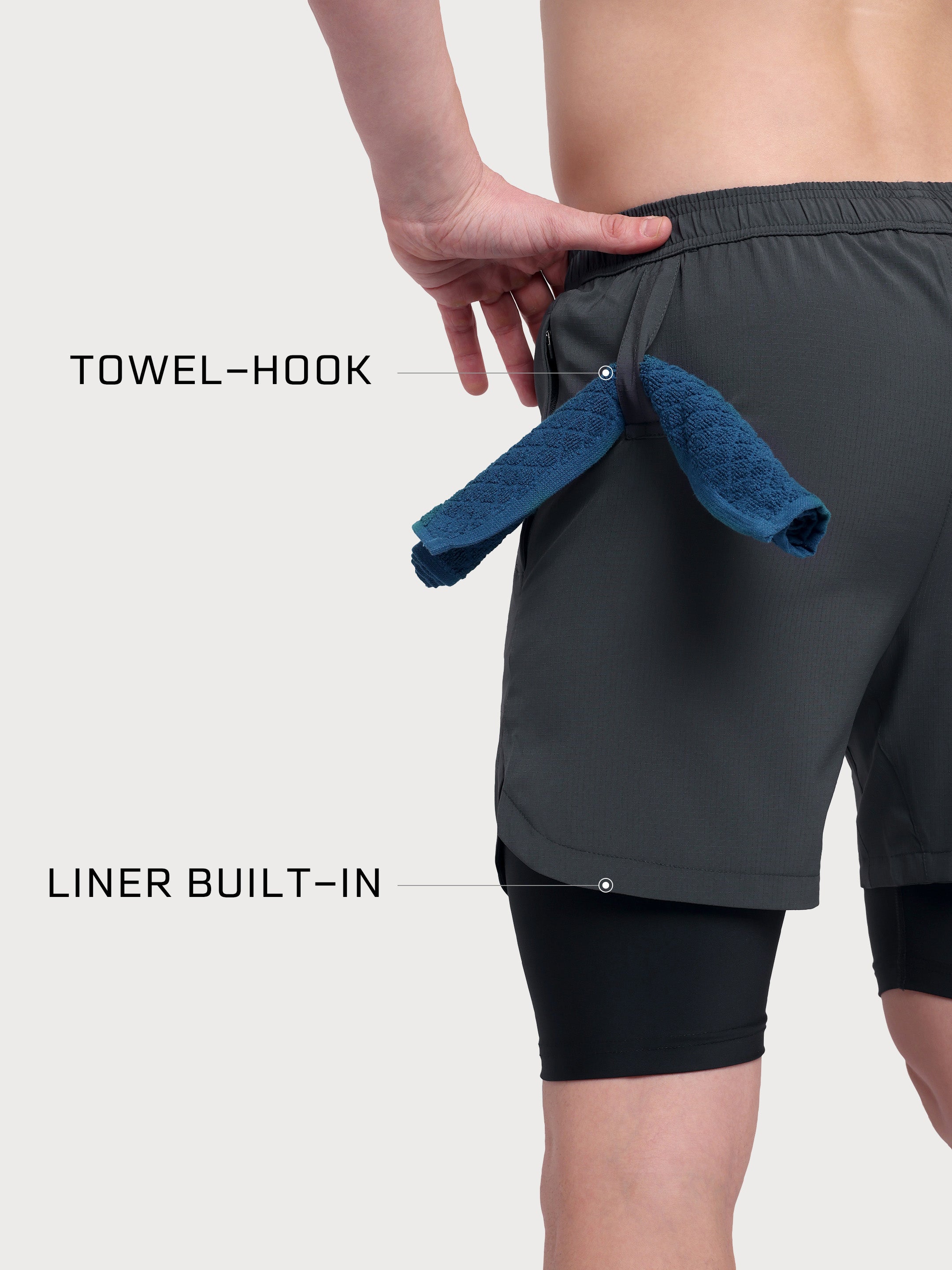 TitanFlex Shorts Dark Grey