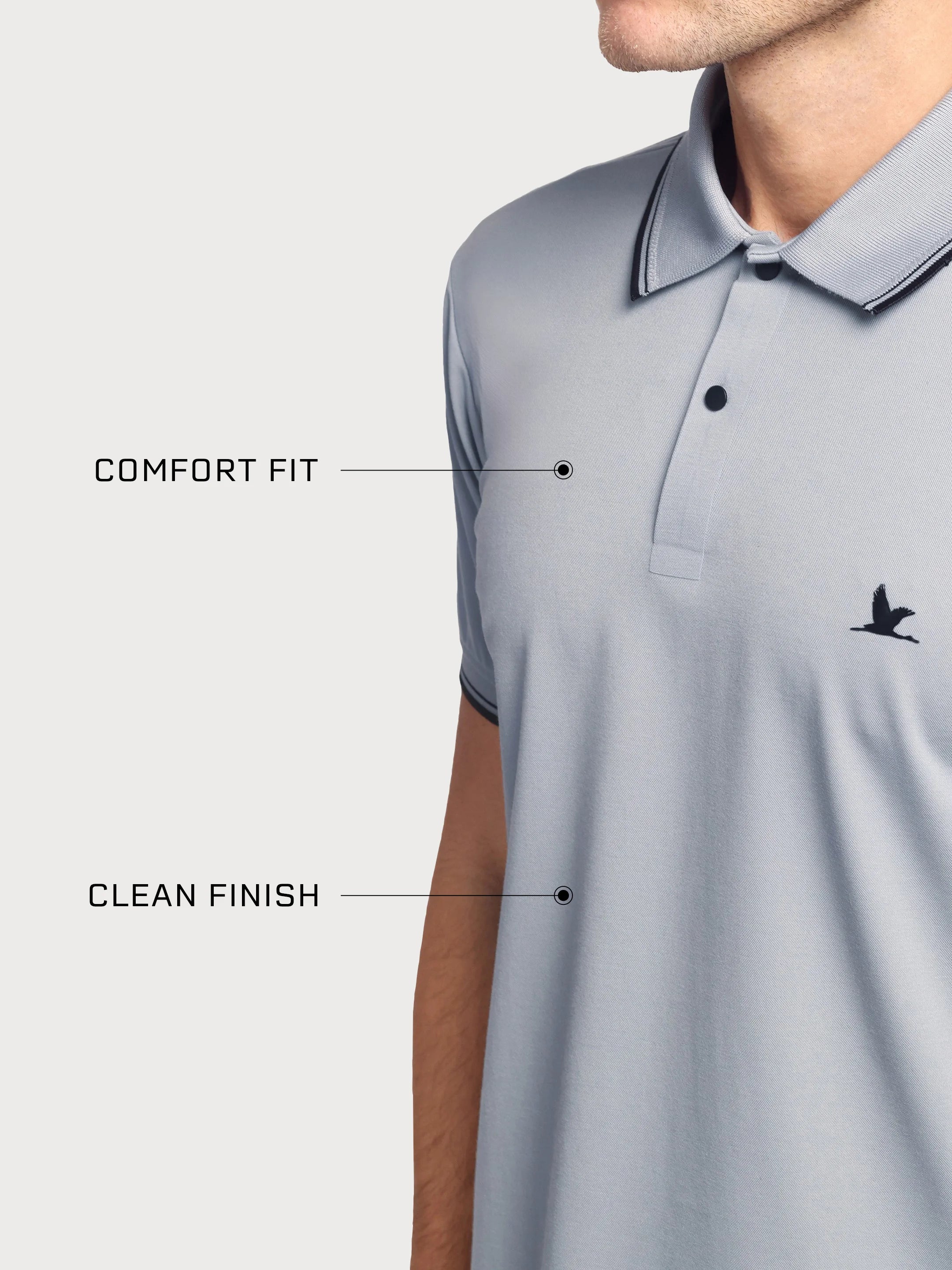 Crown Edge Polo Bottle Gray