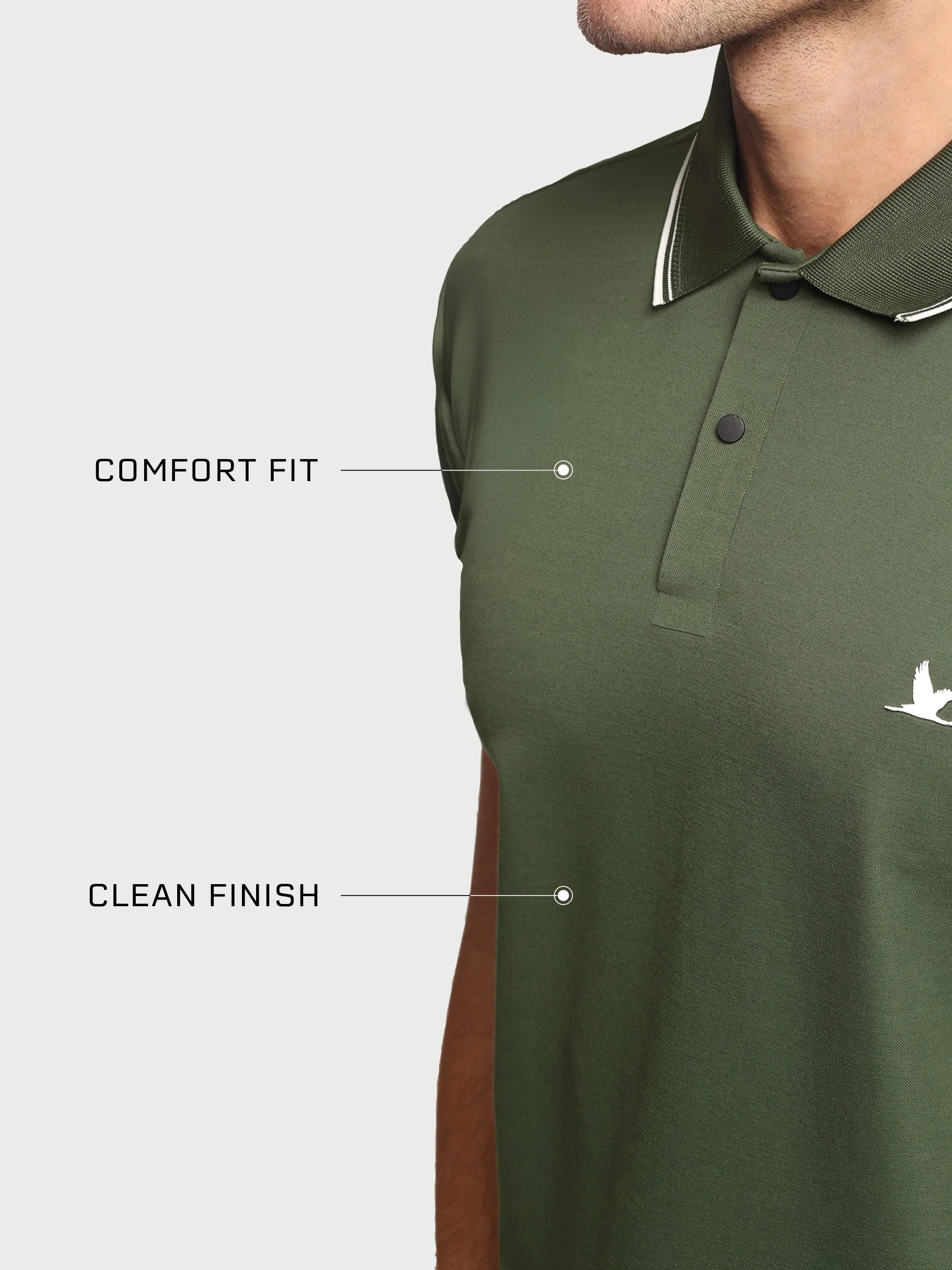 Crown Edge Polo Bottle Green