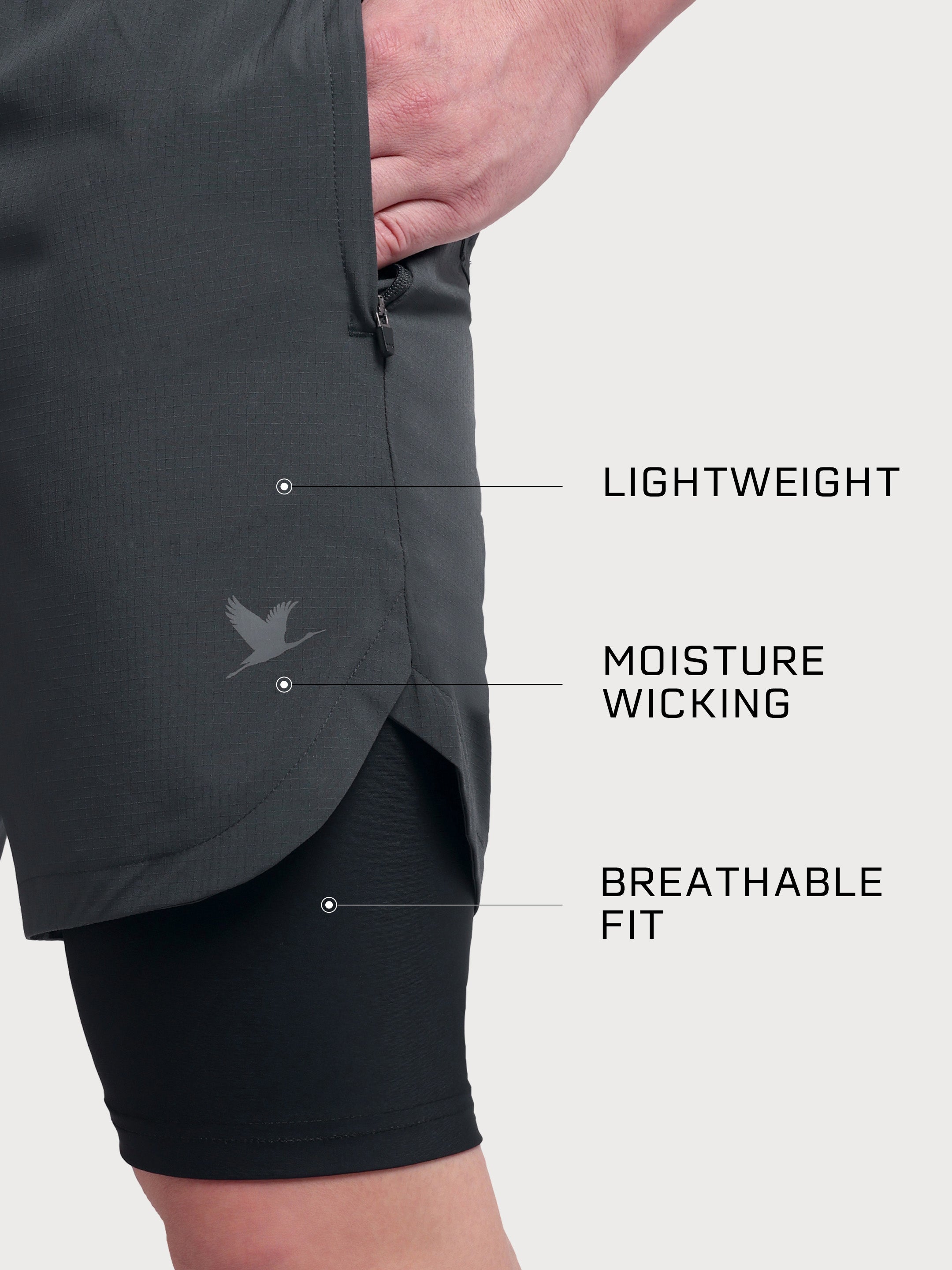 TitanFlex Shorts Dark Grey