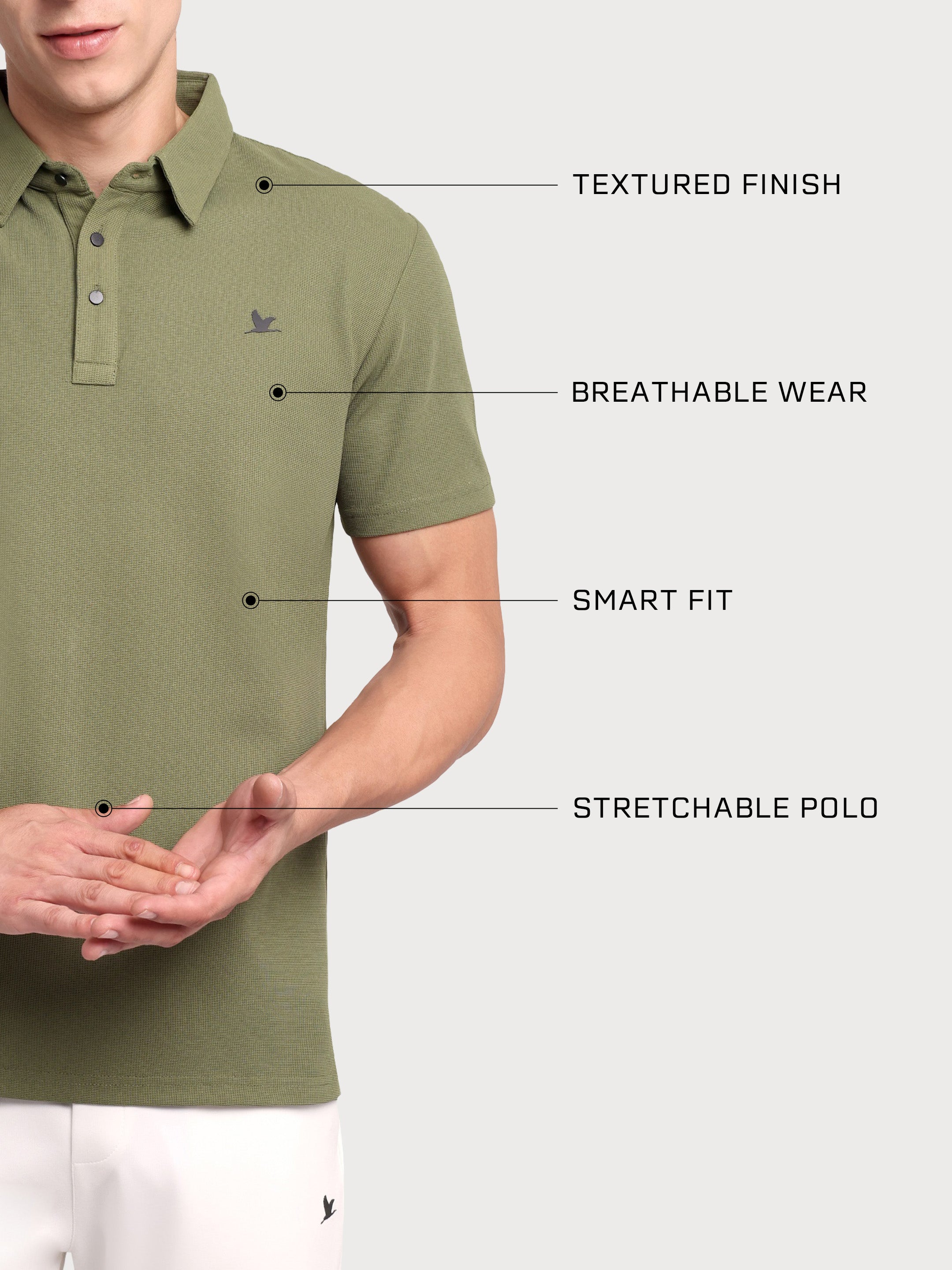 Stallion Polo Olive Green