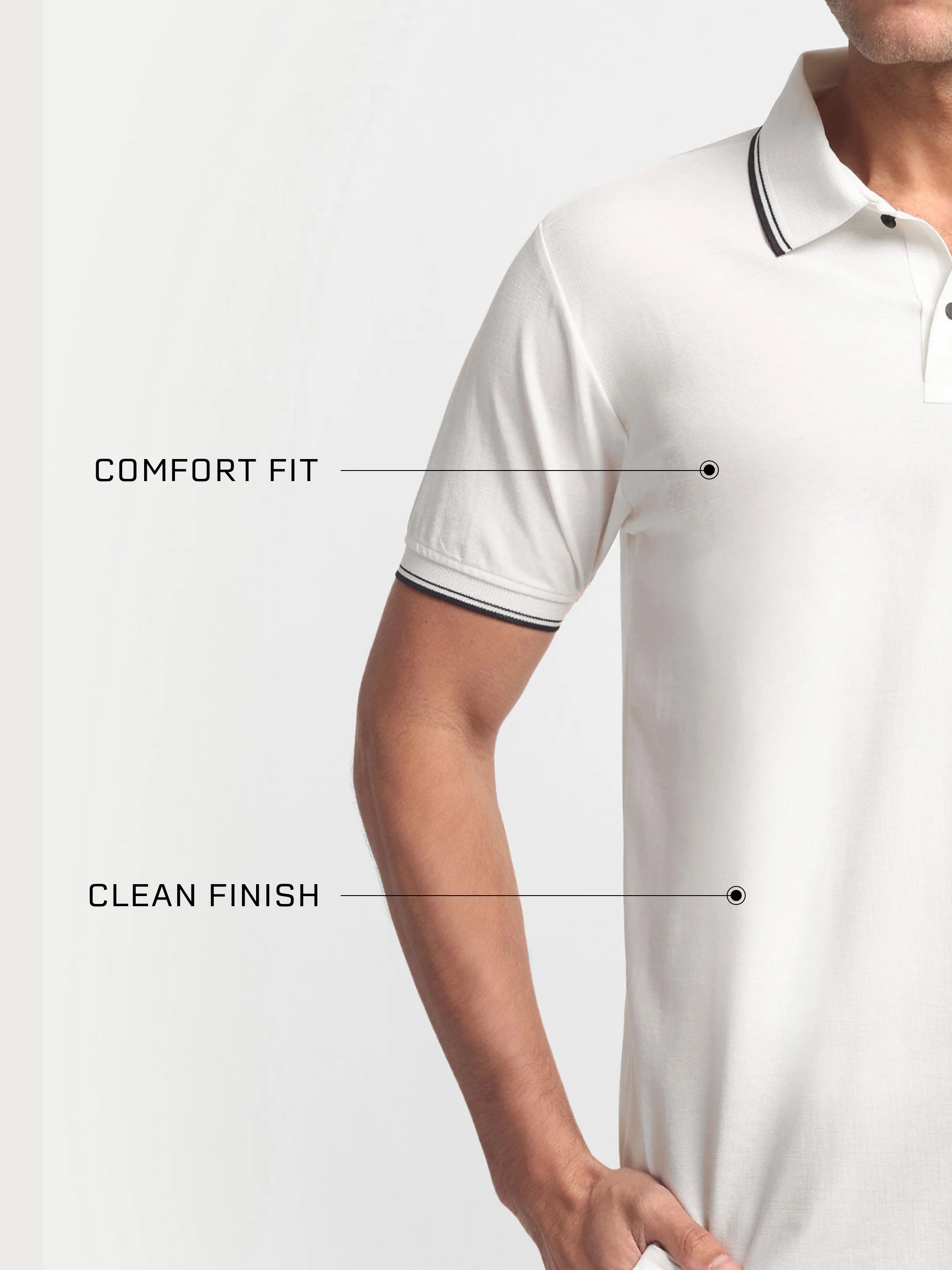 Crown Edge Polo White