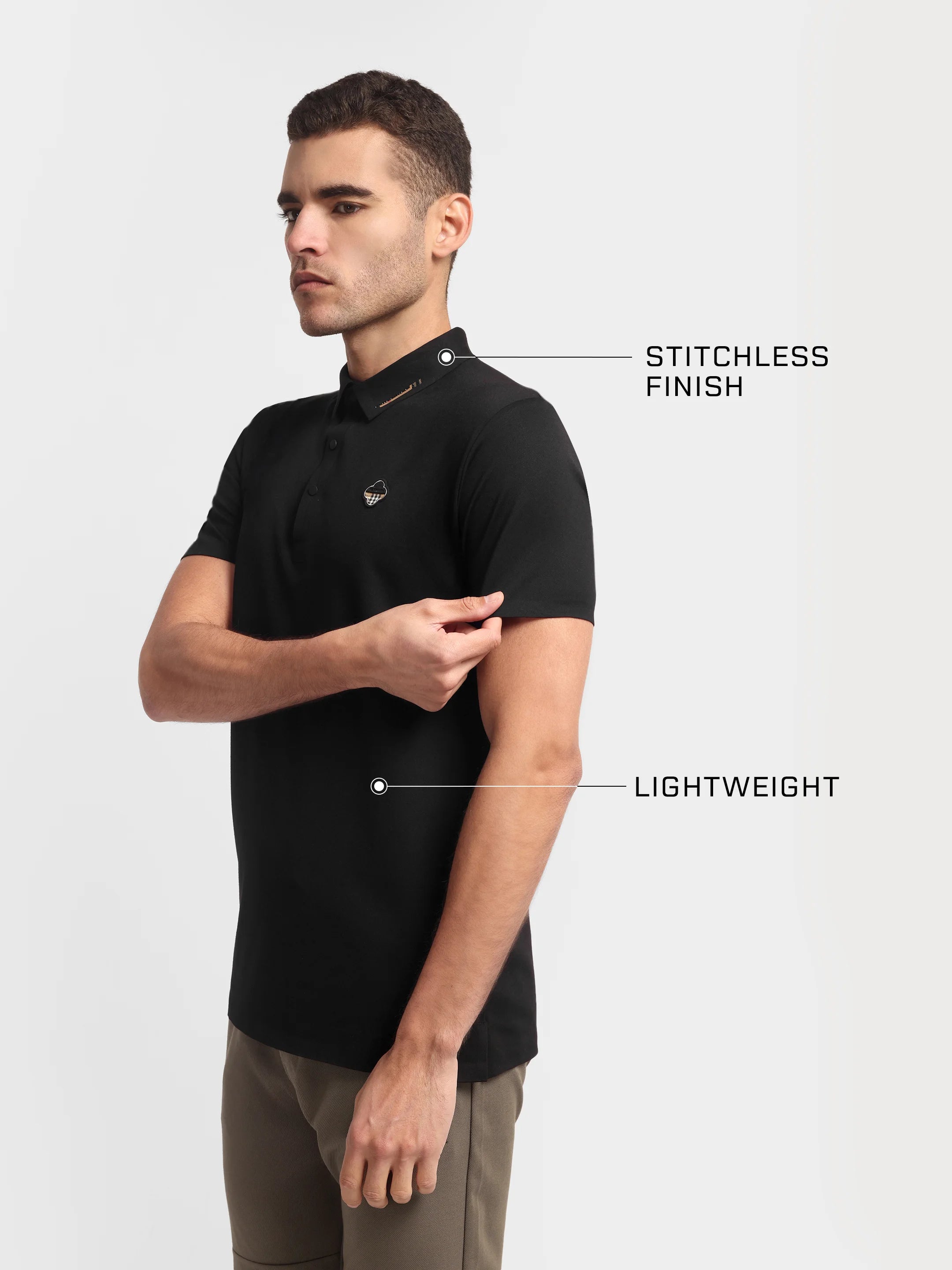 Obsidian Edge Polo Black