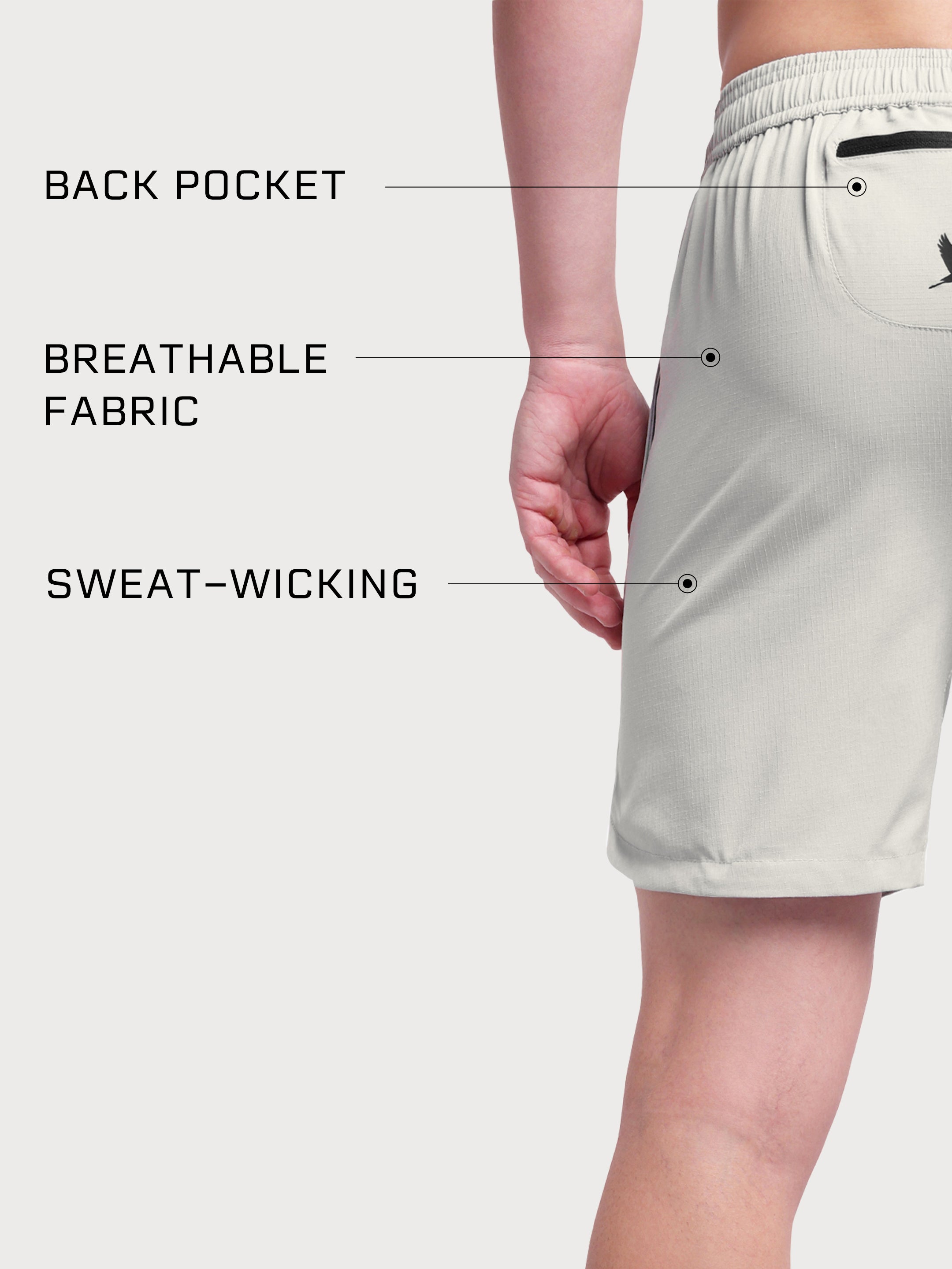 Ignition Shorts Light Grey