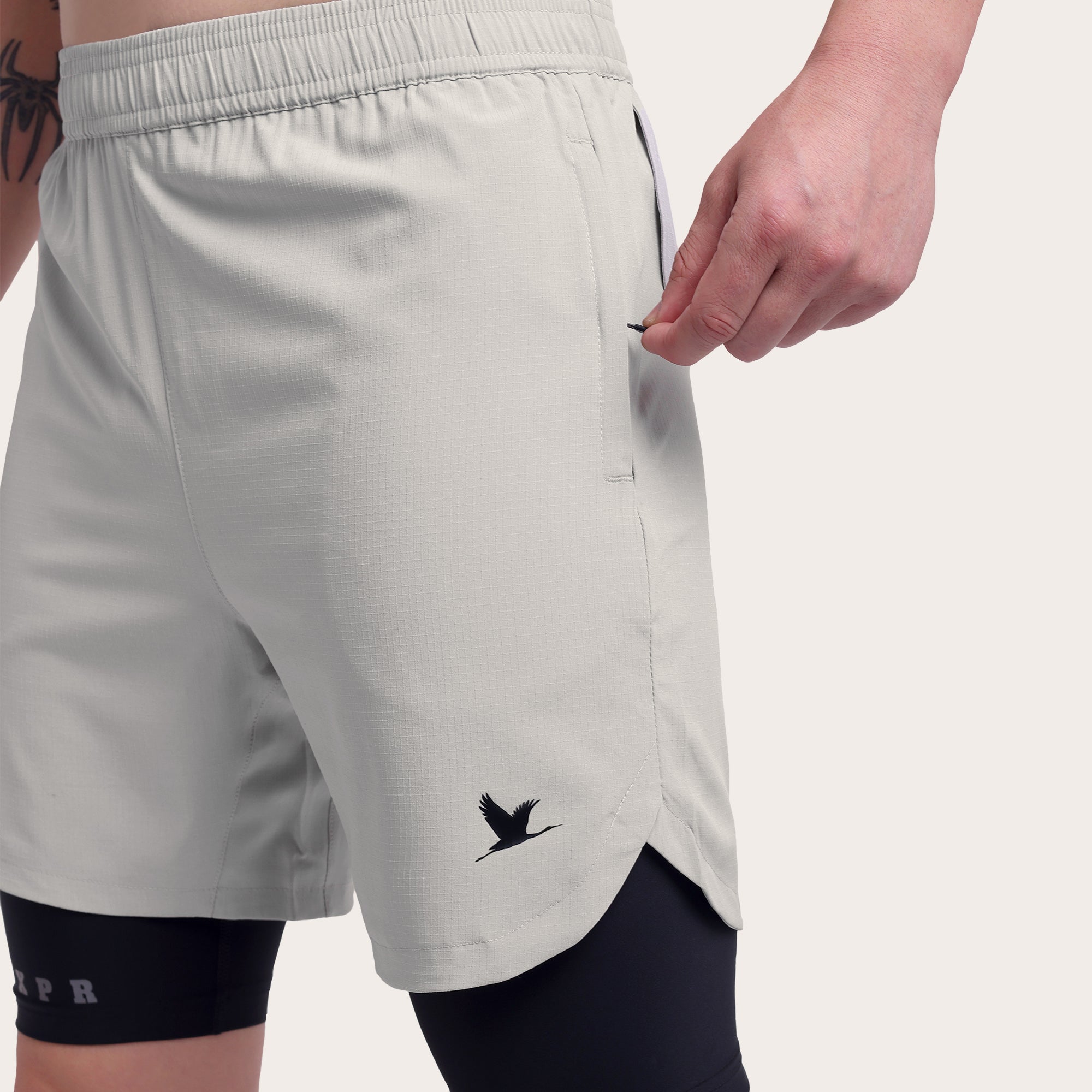 TitanFlex Shorts Light Grey