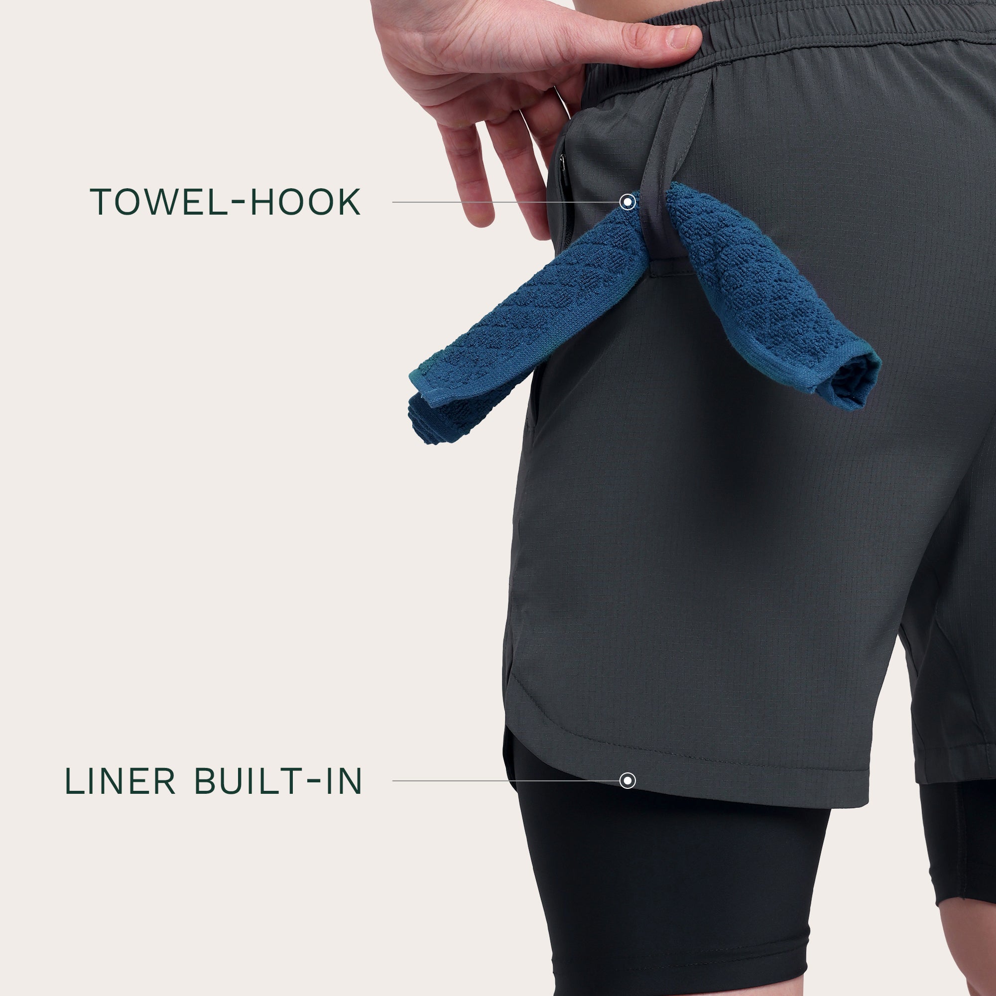 TitanFlex Shorts Dark Grey