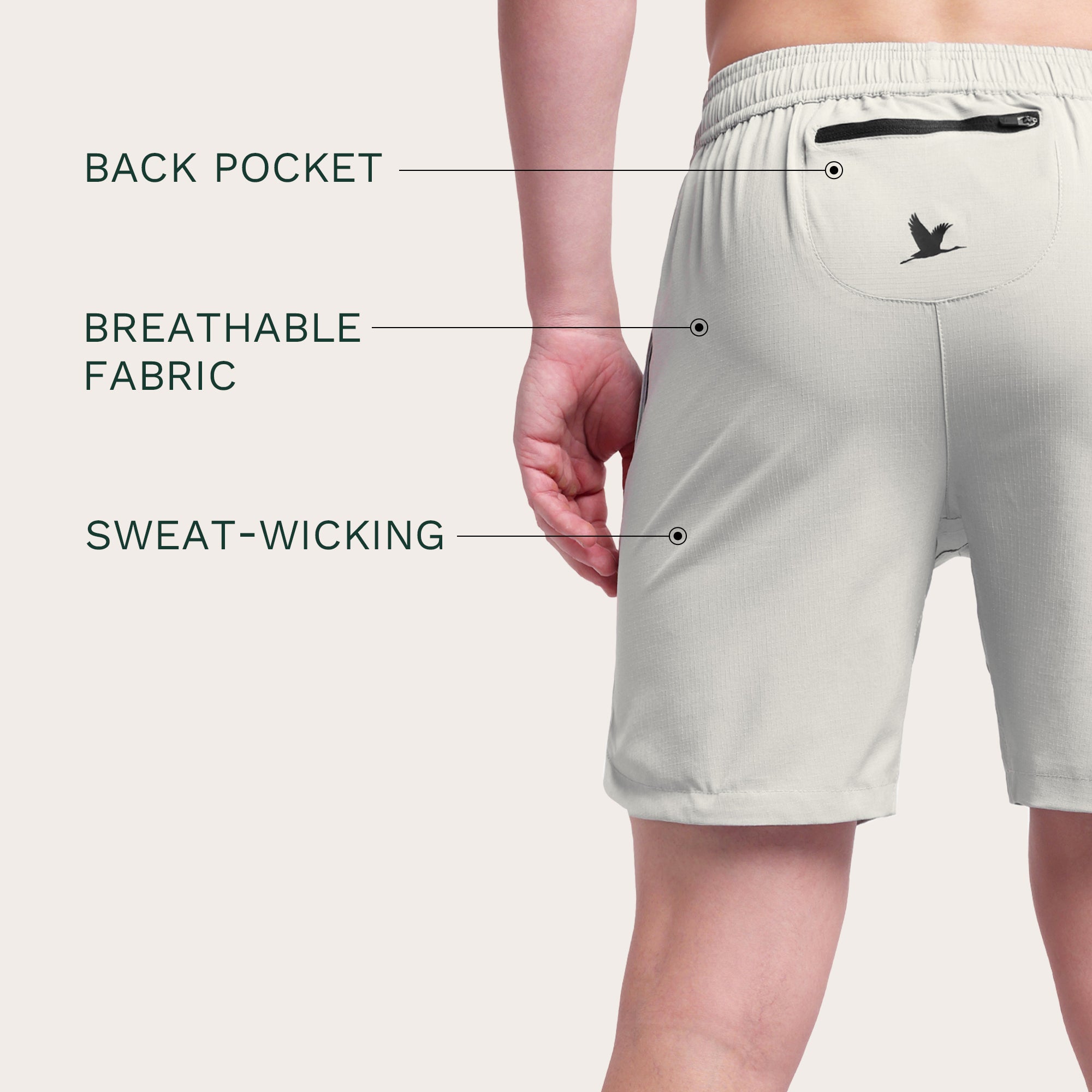 Ignition Shorts Light Grey