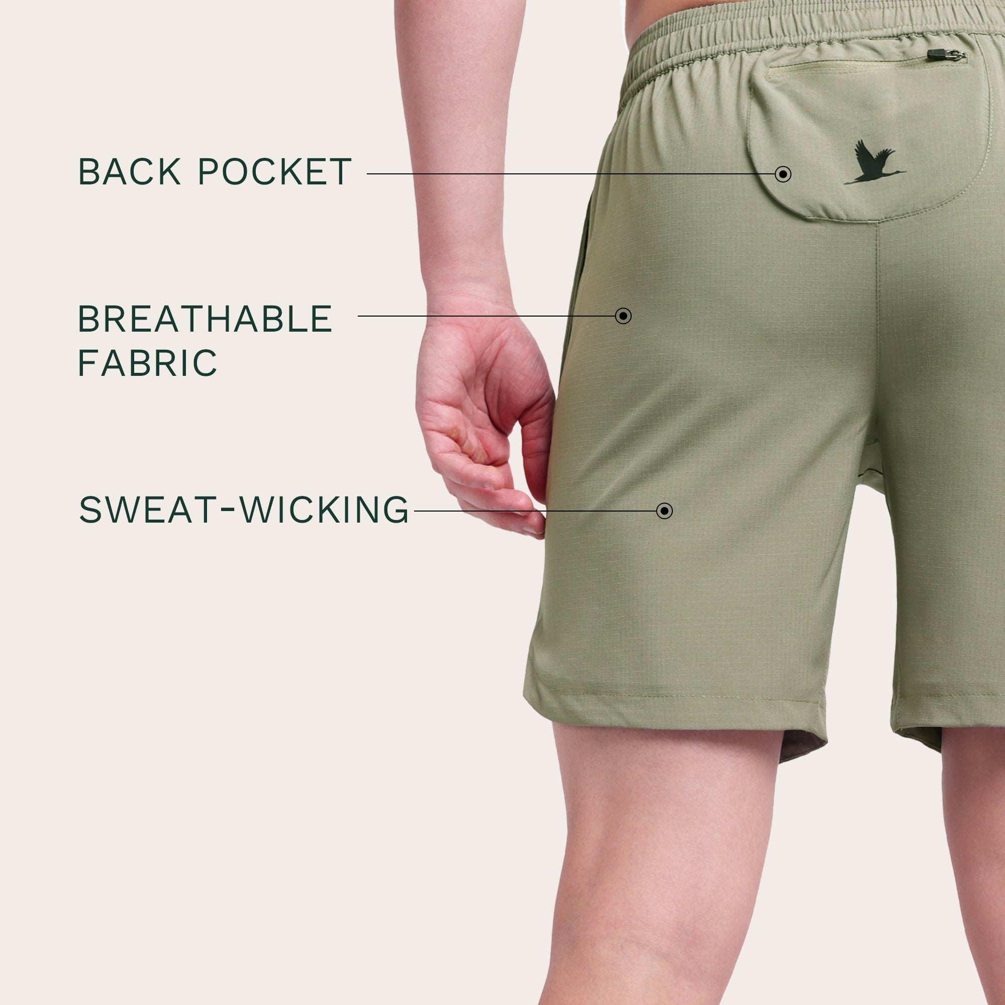 Ignition Shorts Taupe