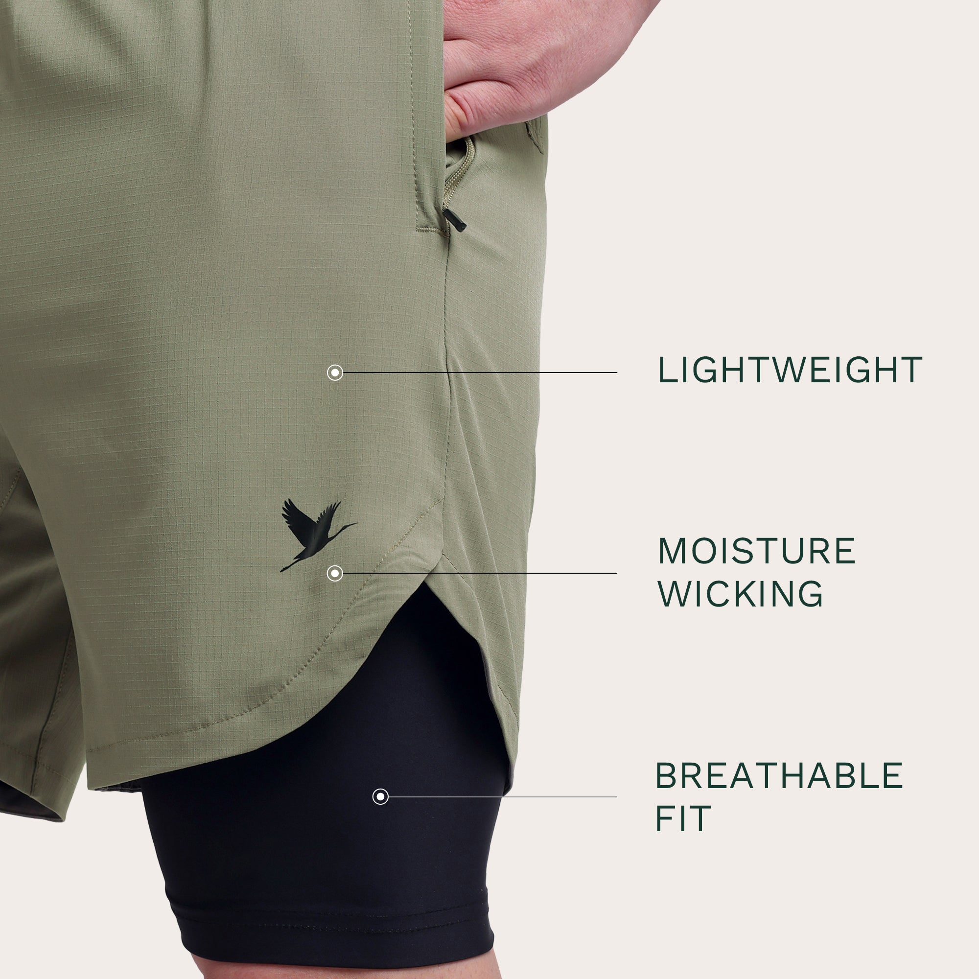 TitanFlex Shorts Light Green