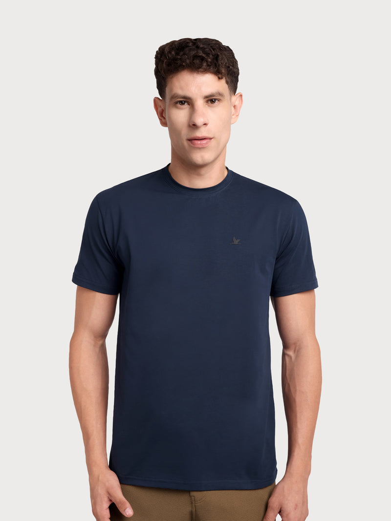 Nova Neck Tshirt Navy Blue