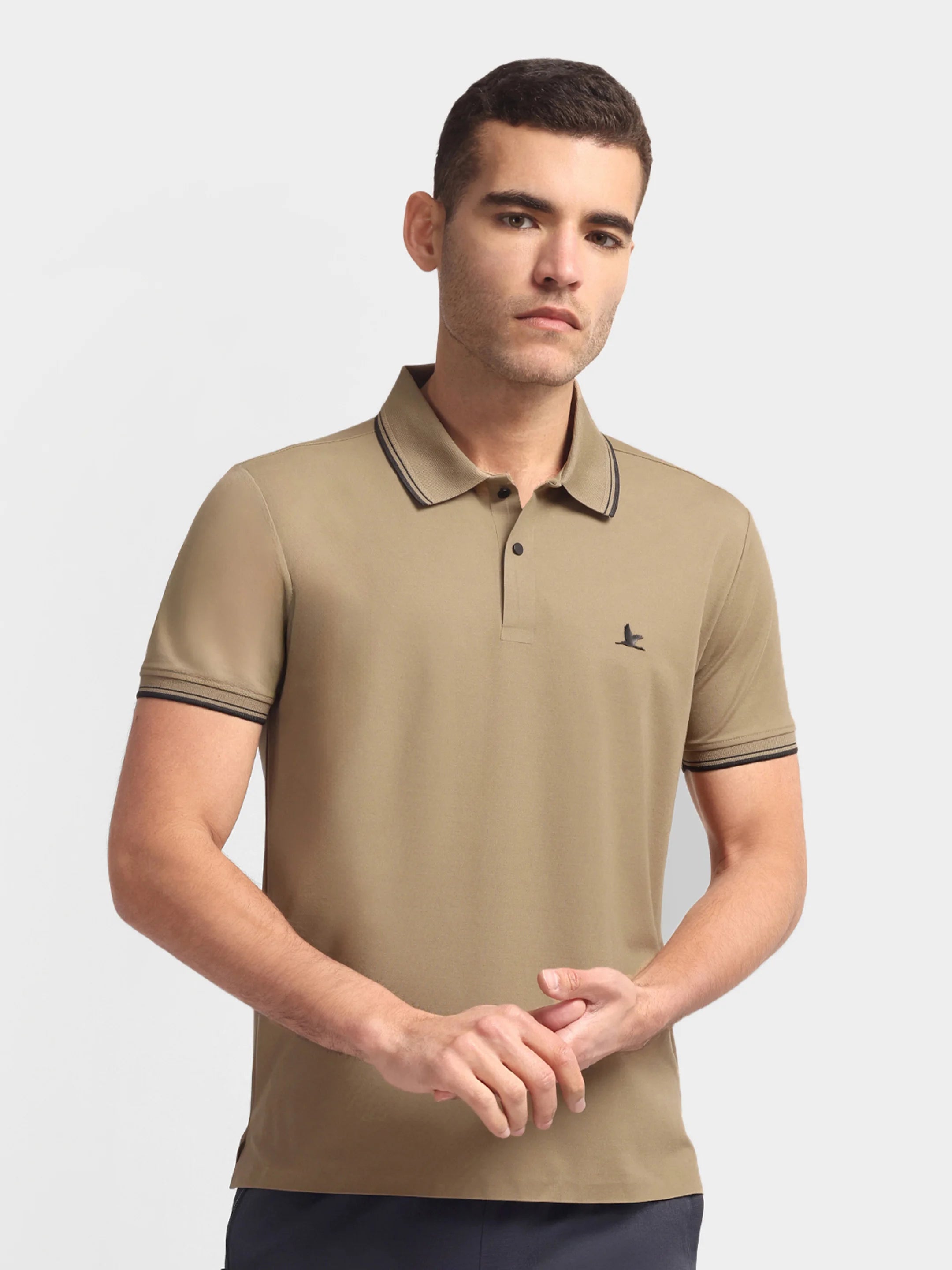 Crown Edge Polo Beige