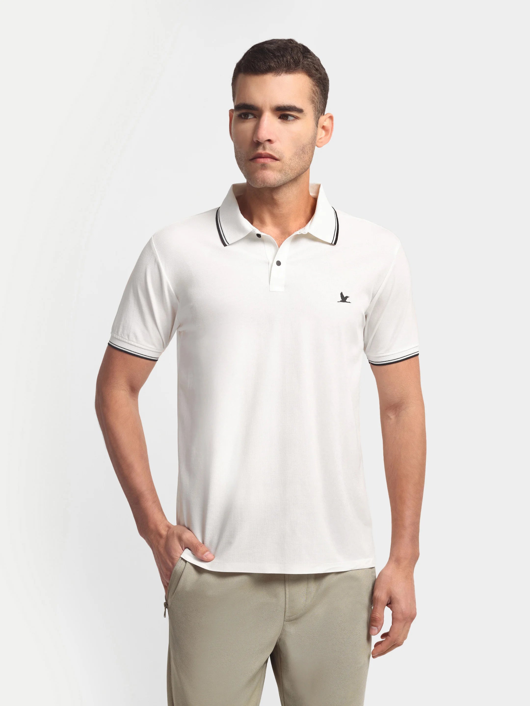 Crown Edge Polo White
