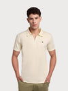 Velocity Zip Polo Light Cream