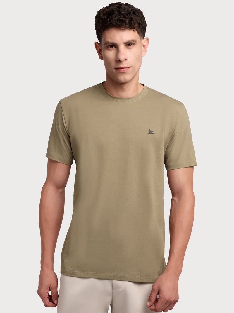 Nova Neck Tshirt Dark Cream