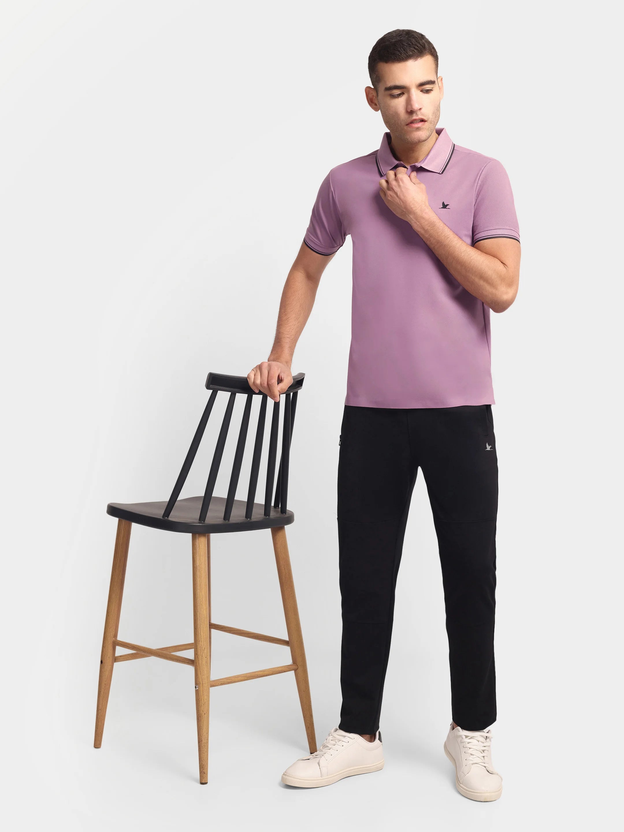Crown Edge Polo Light Purple