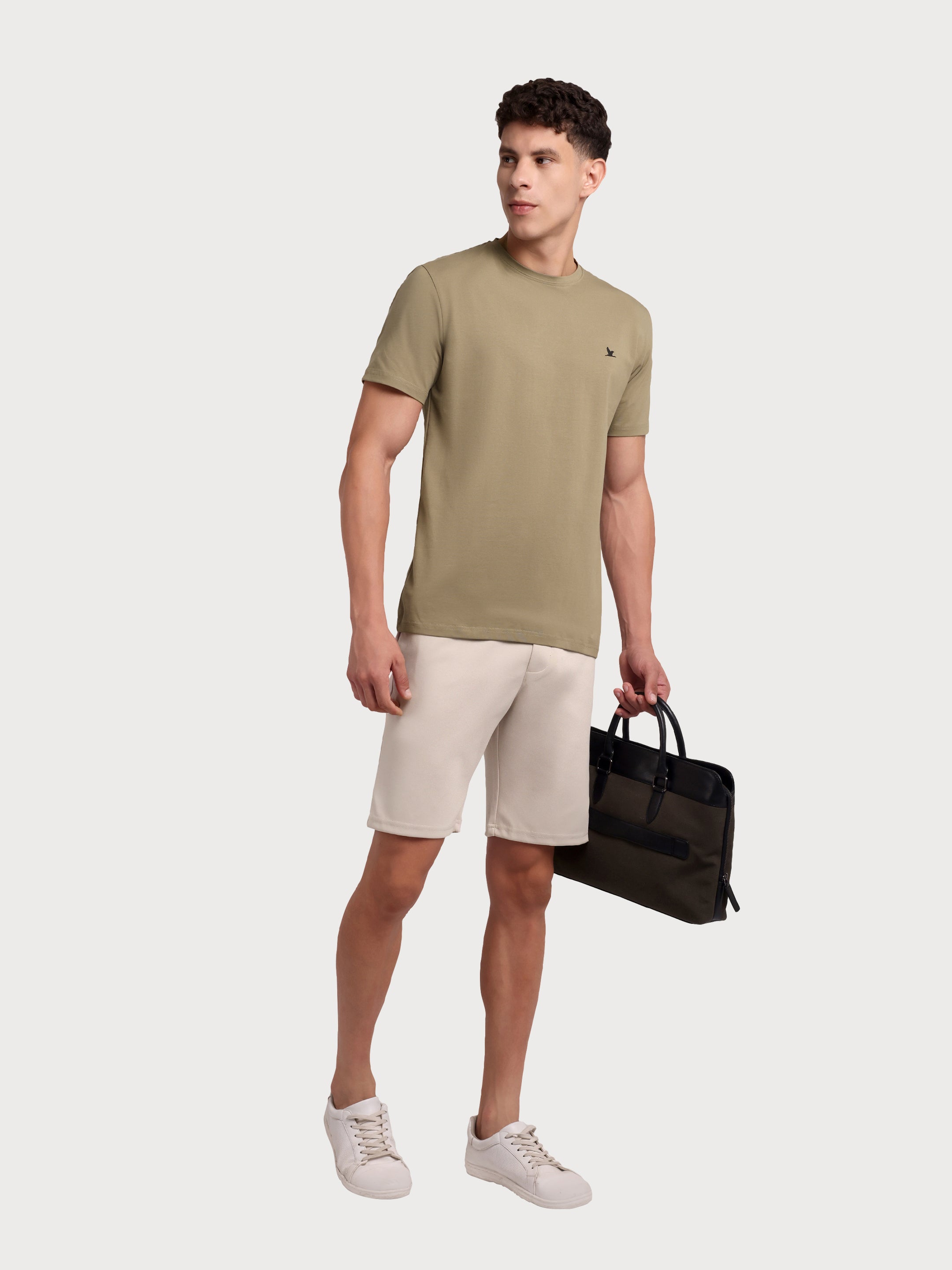 Nova Neck Tshirt Dark Cream