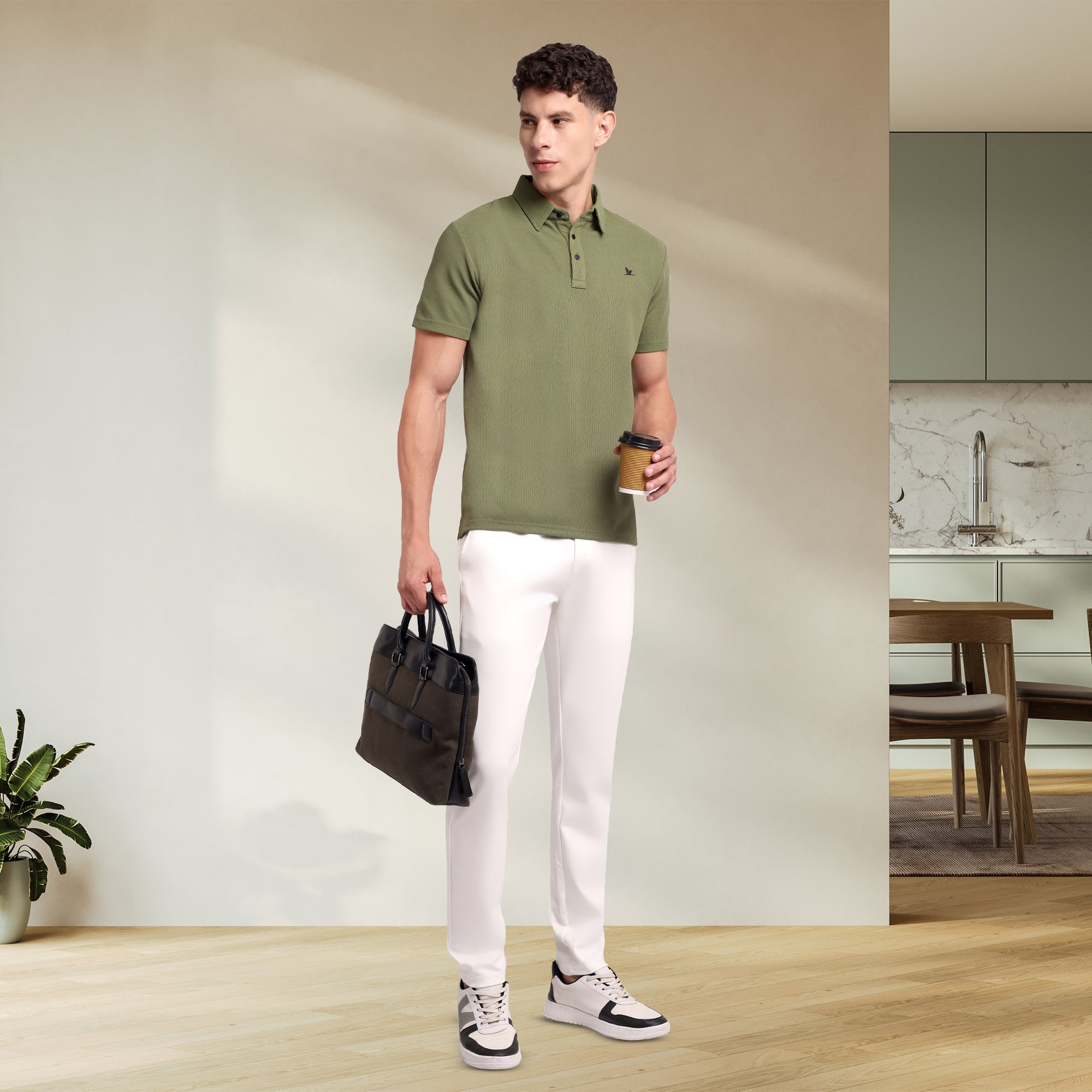 Stallion Polo Olive Green