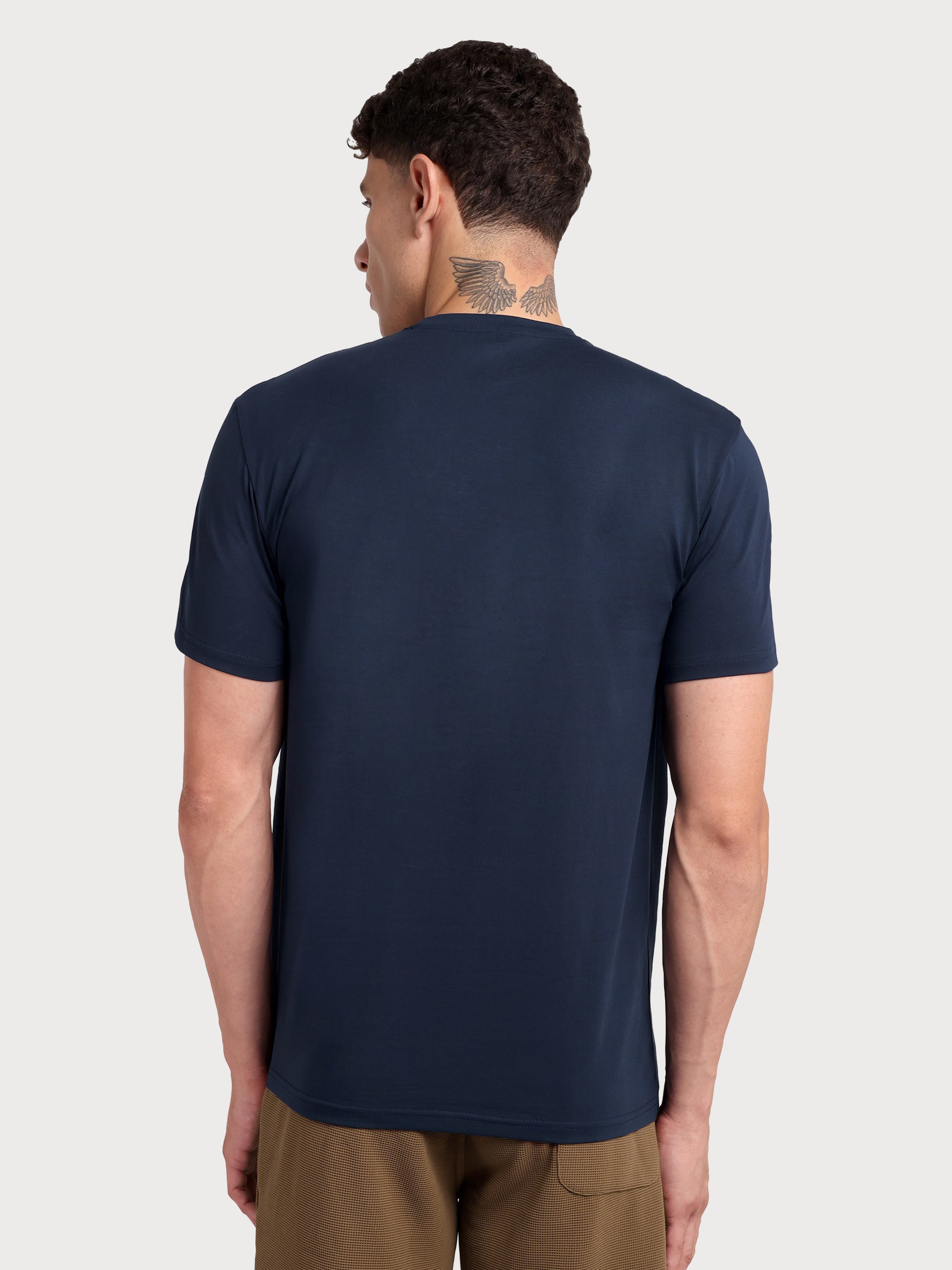 Nova Neck Tshirt Navy Blue