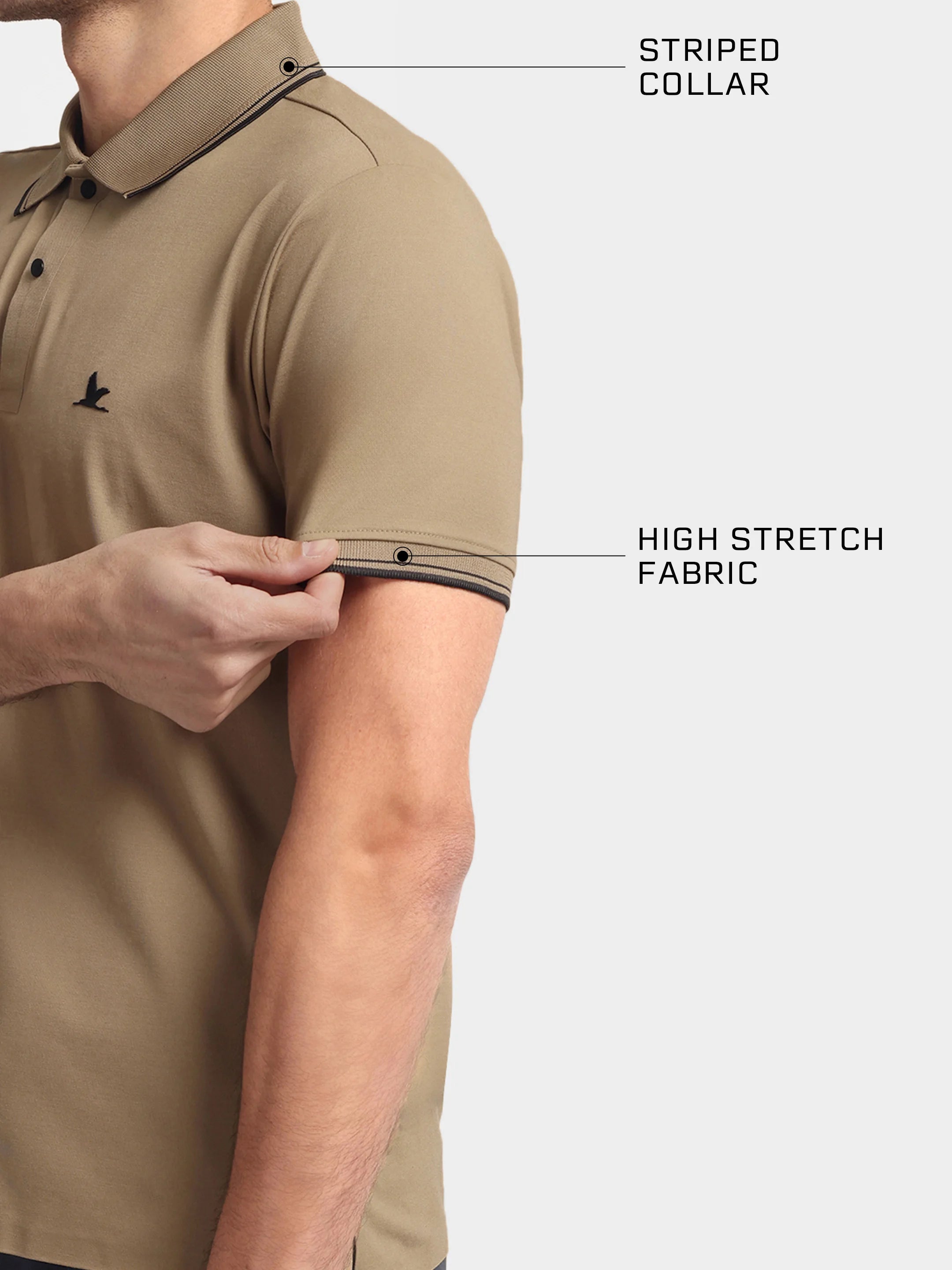 Crown Edge Polo Beige