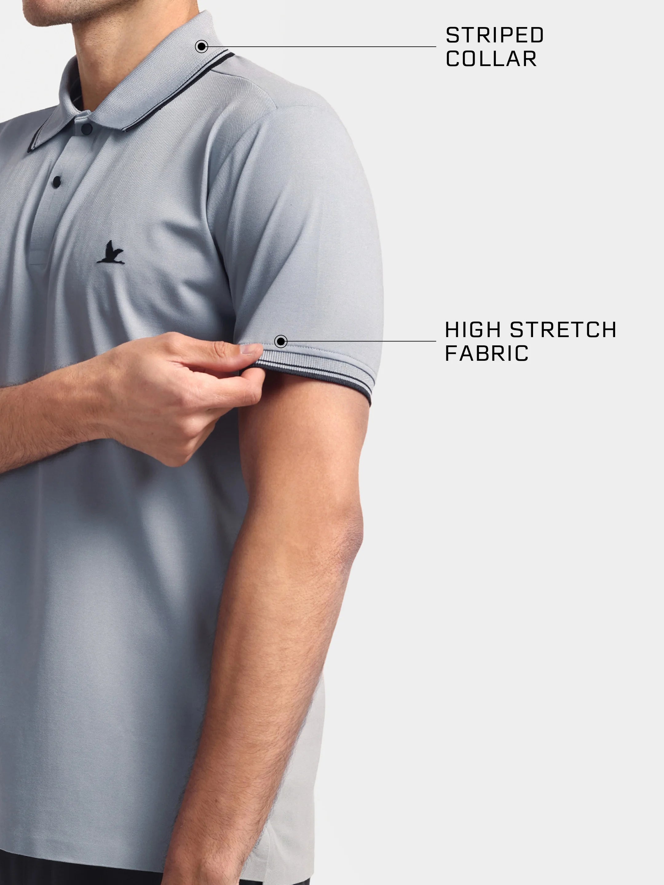 Crown Edge Polo Bottle Gray