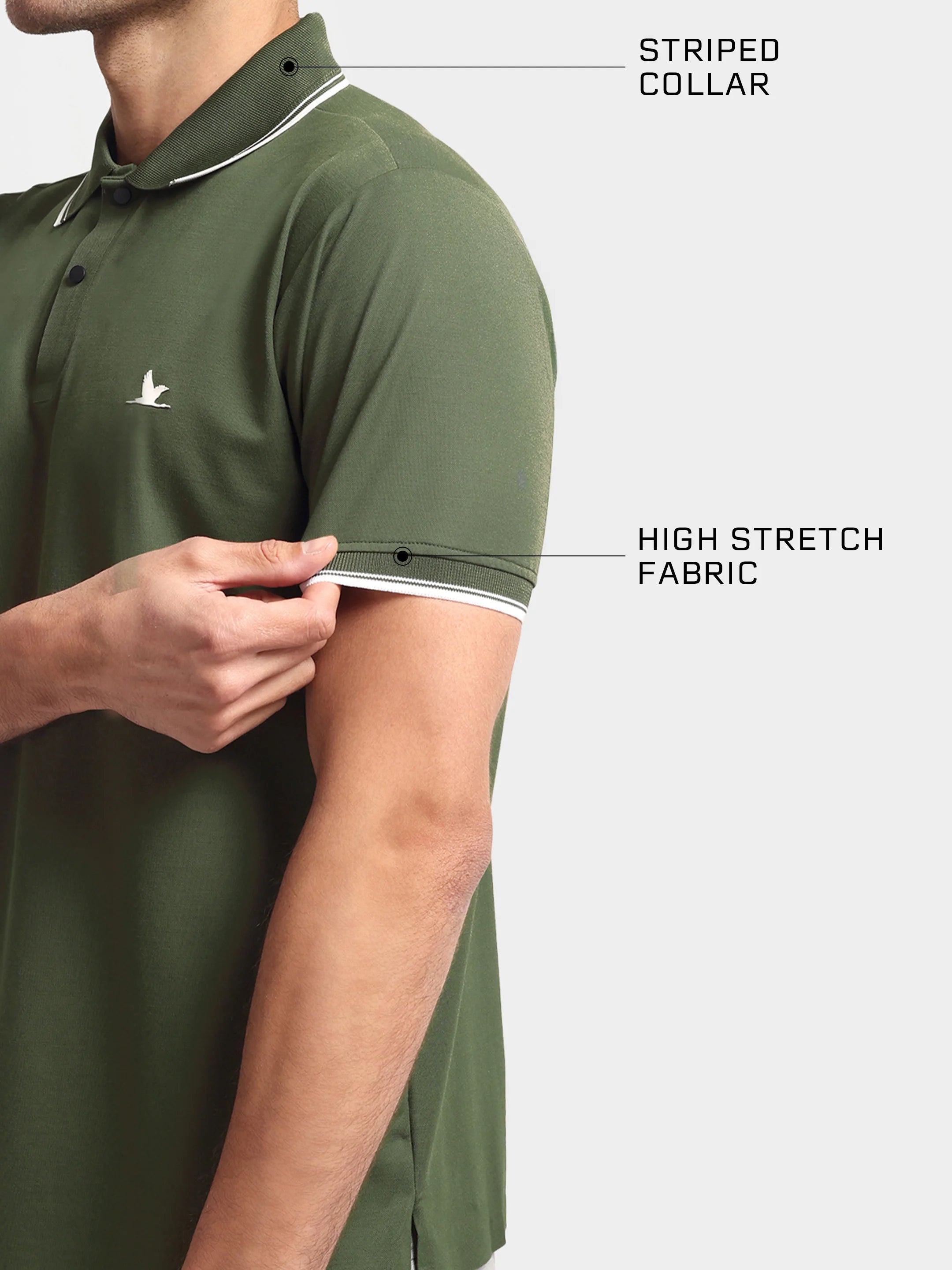 Crown Edge Polo Bottle Green