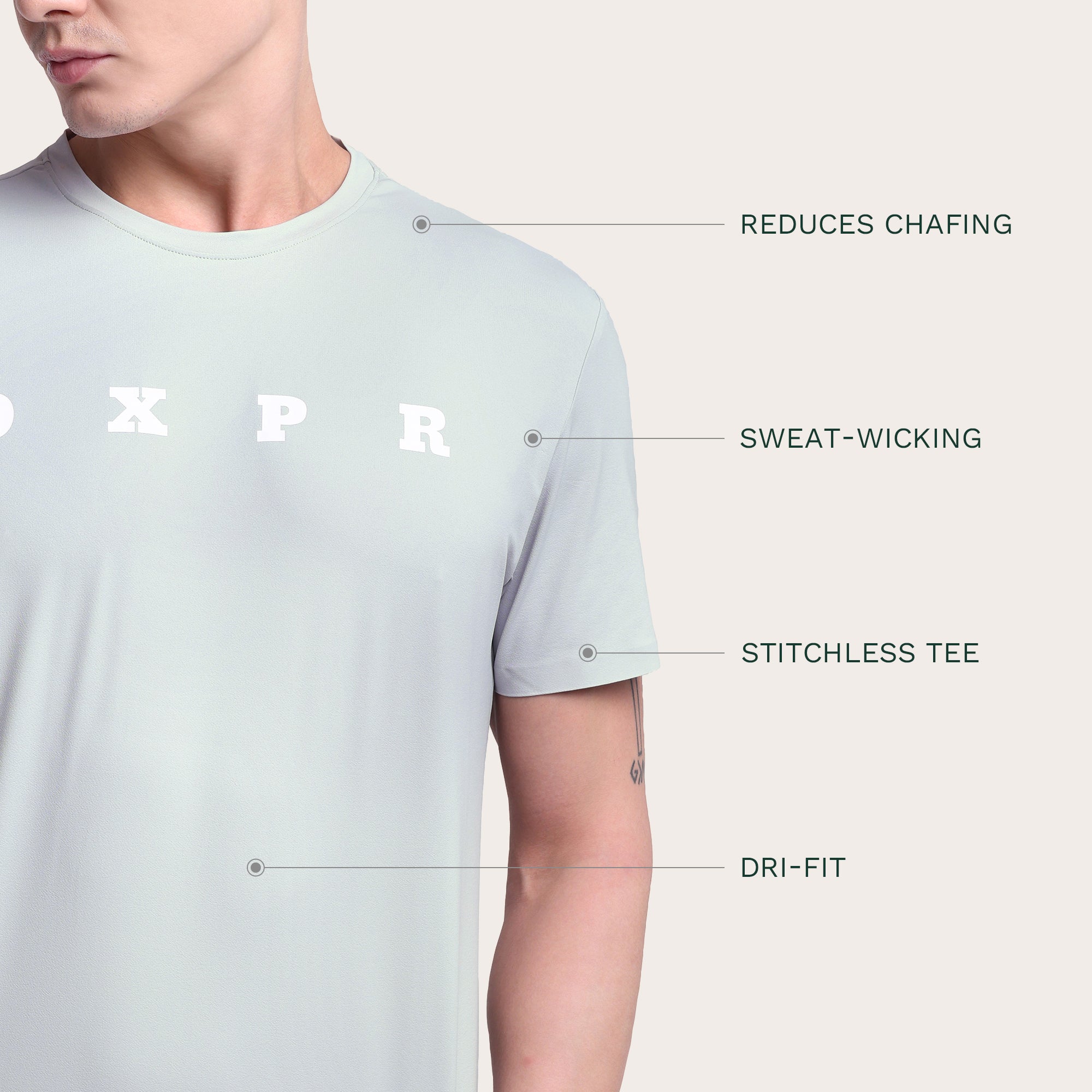 FlexFit Shirt Light Grey