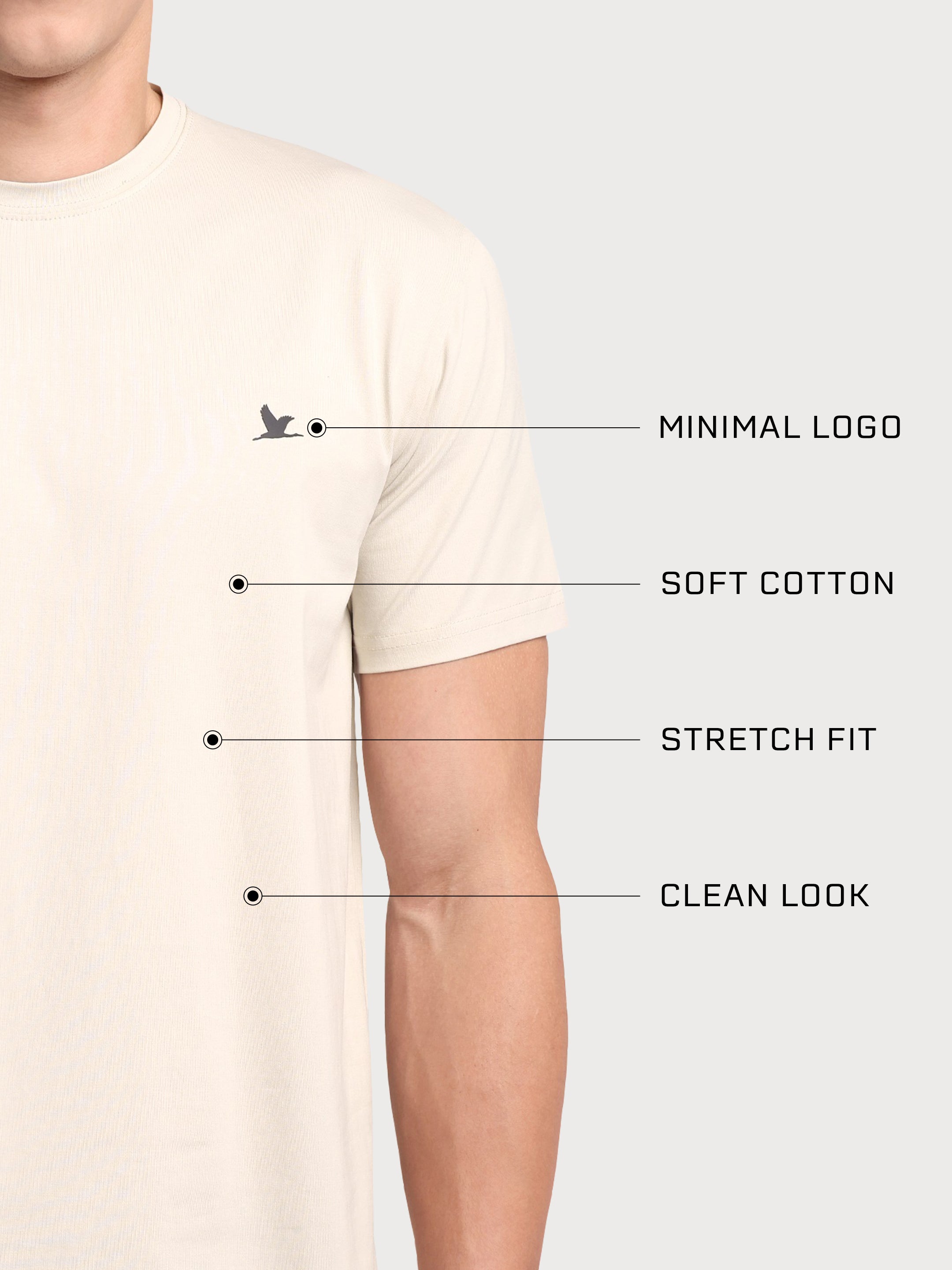 Nova Neck Tshirt Cream