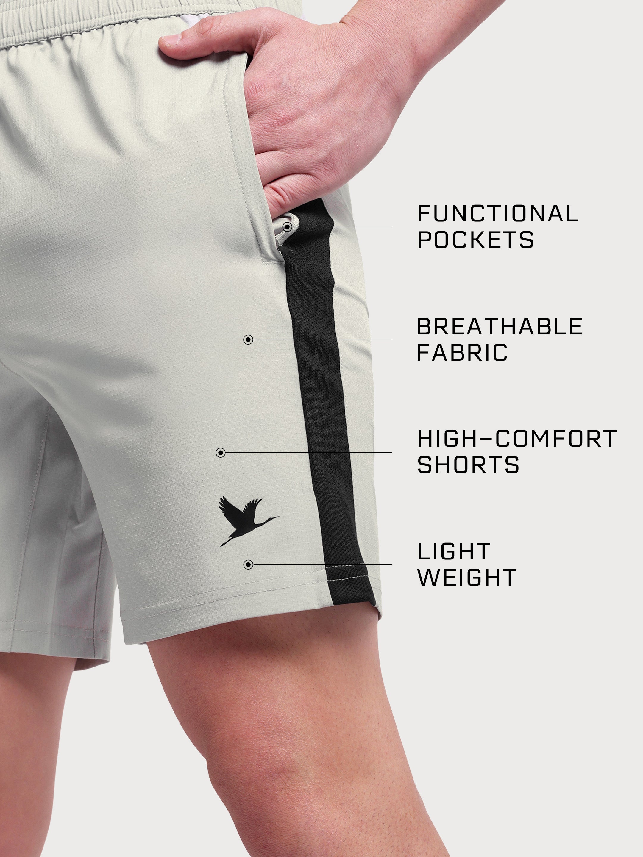 Vital Core Shorts Light Grey