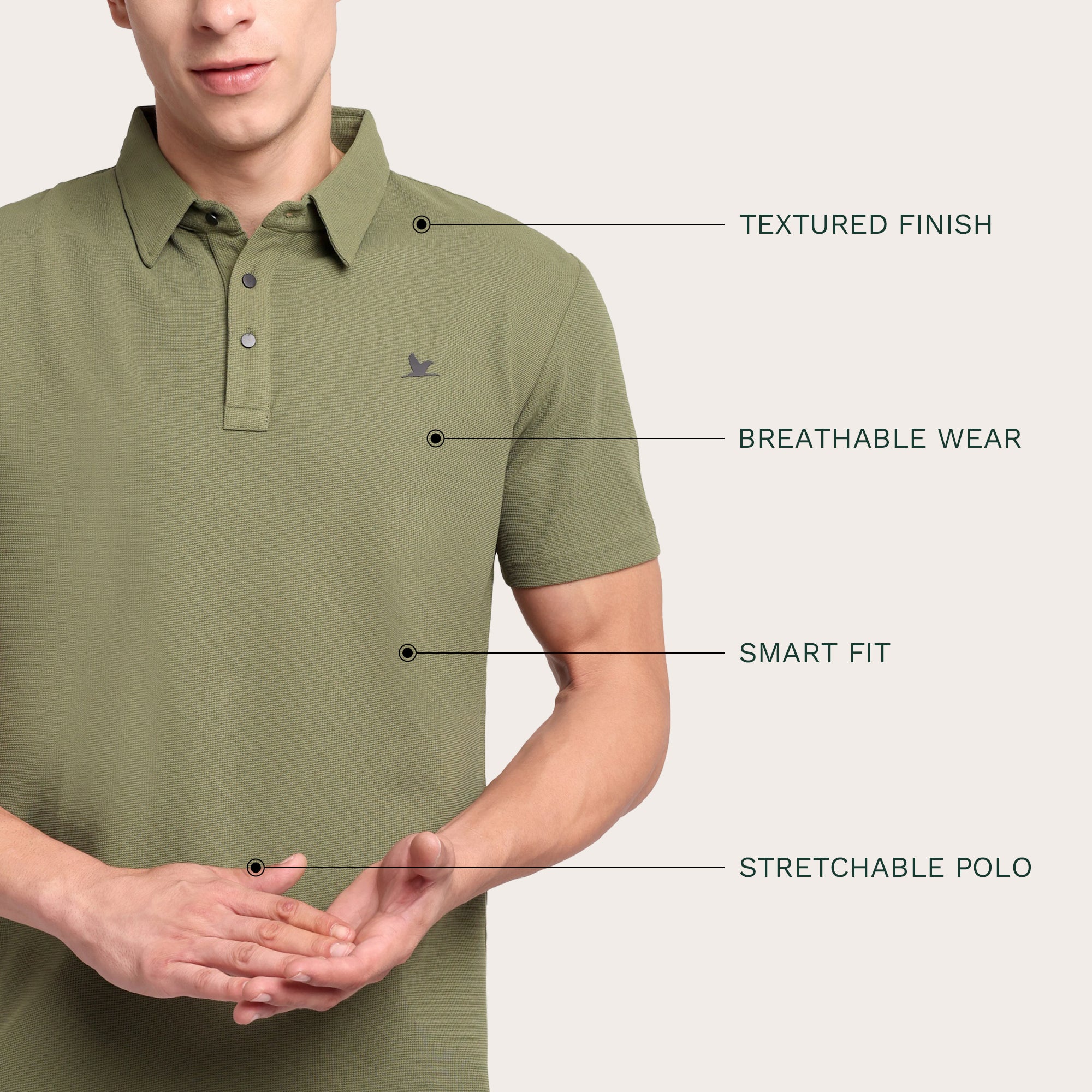 Stallion Polo Olive Green