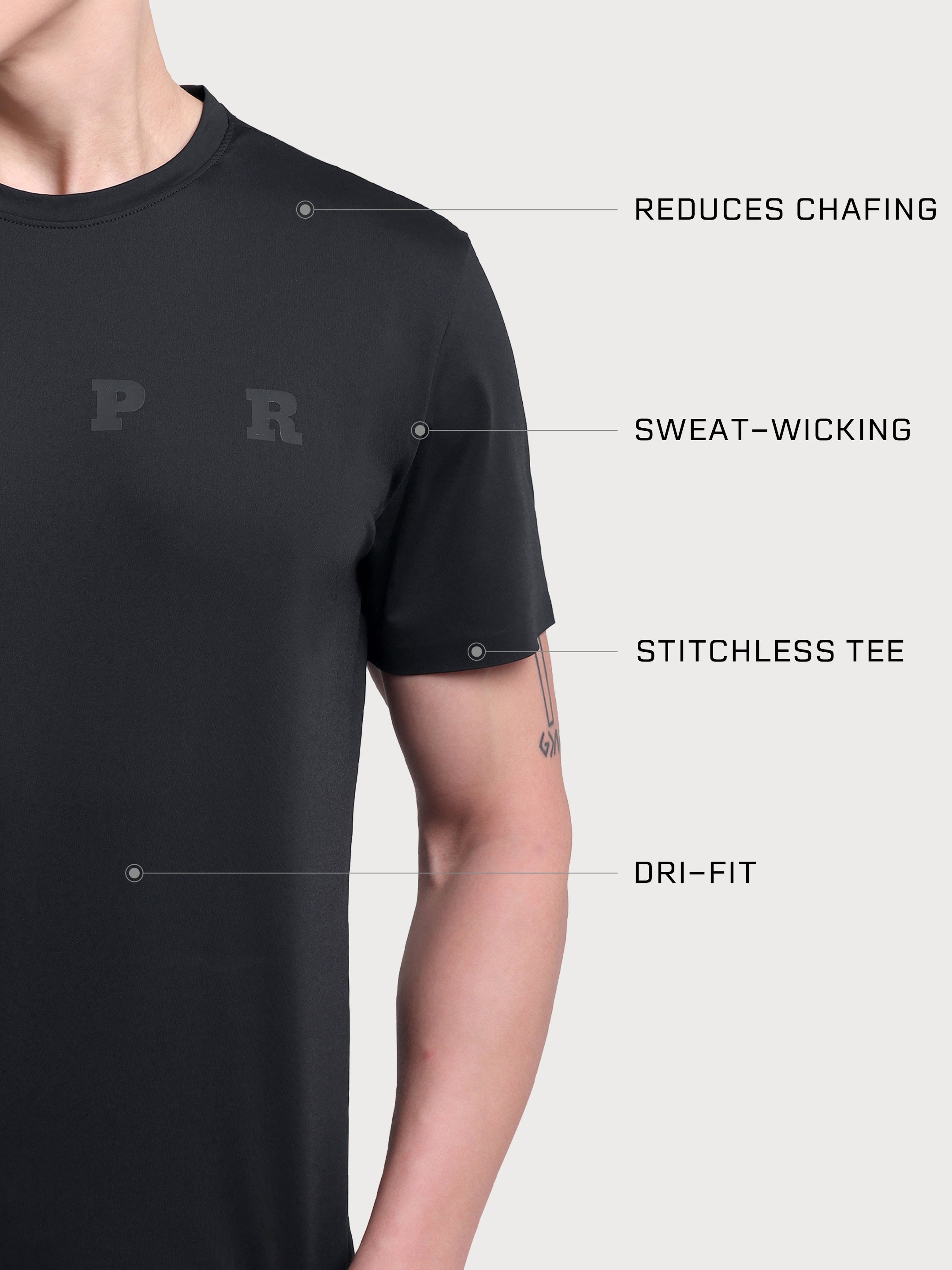 FlexFit Tee Black