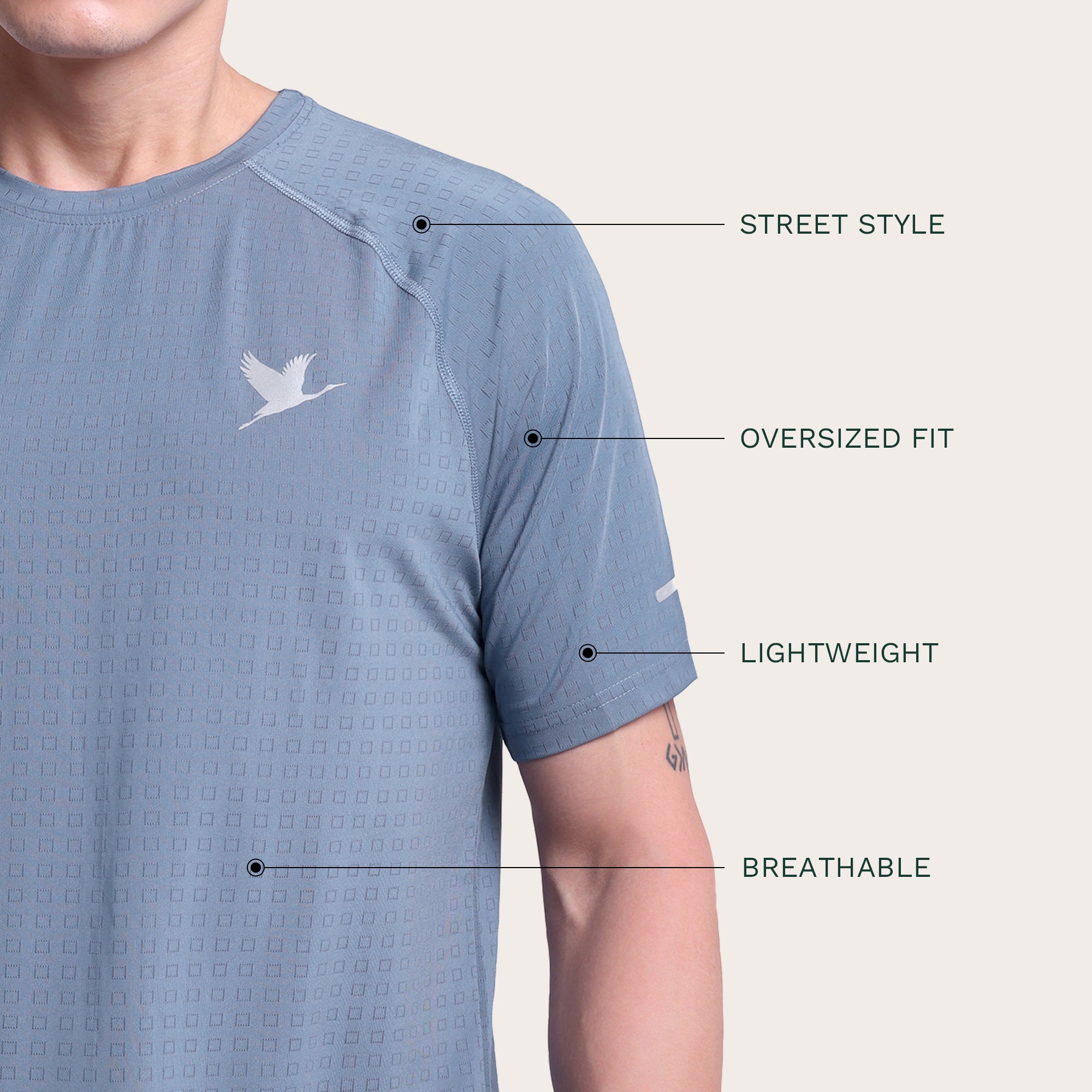 StreetPulse Tee Sky