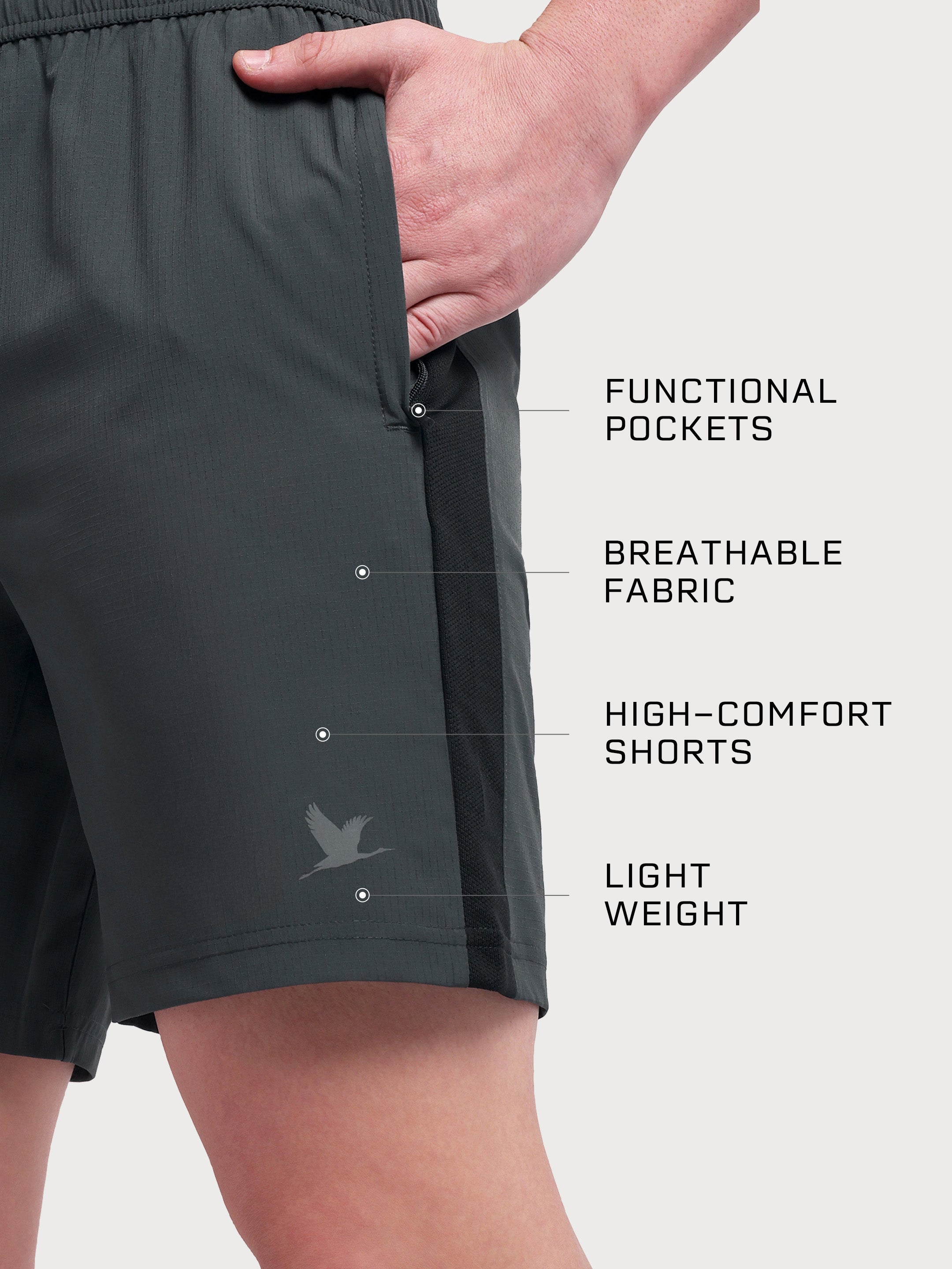 Vital Core Shorts Dark Grey
