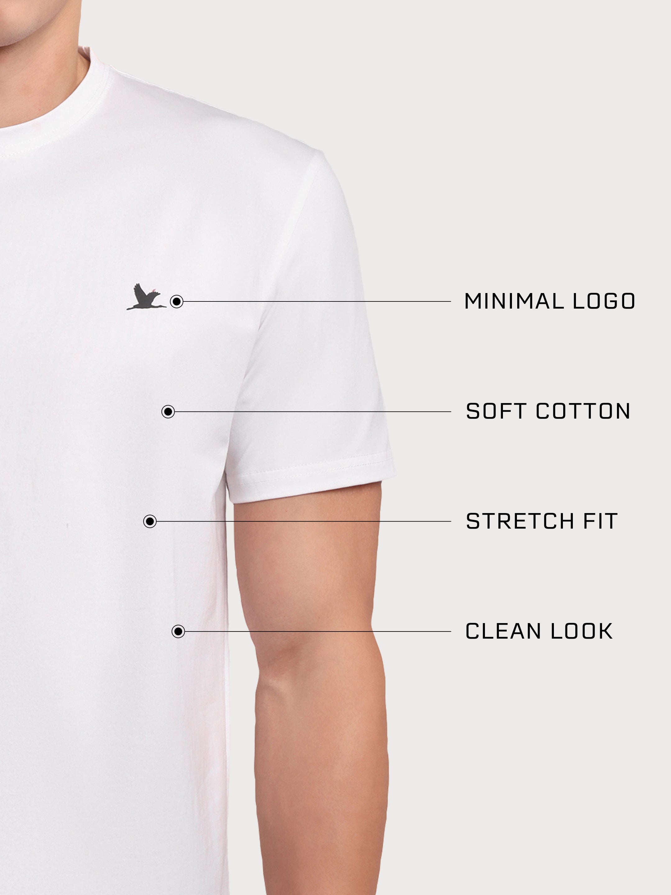 Nova Neck Tshirt White