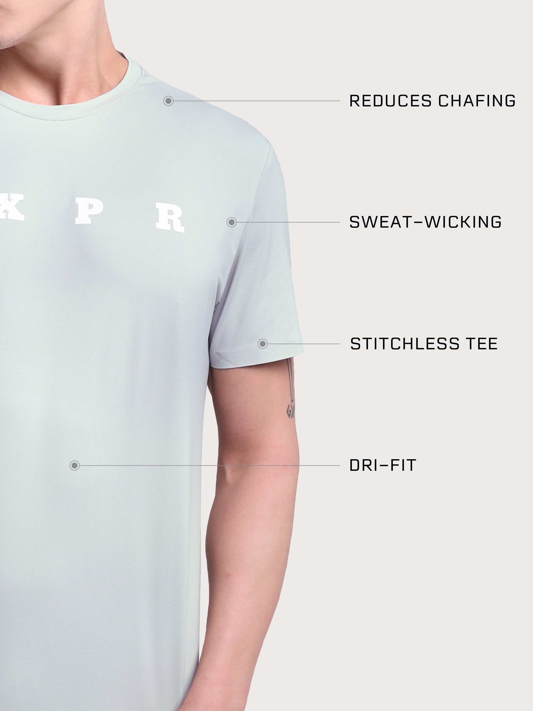FlexFit Tee Light Grey