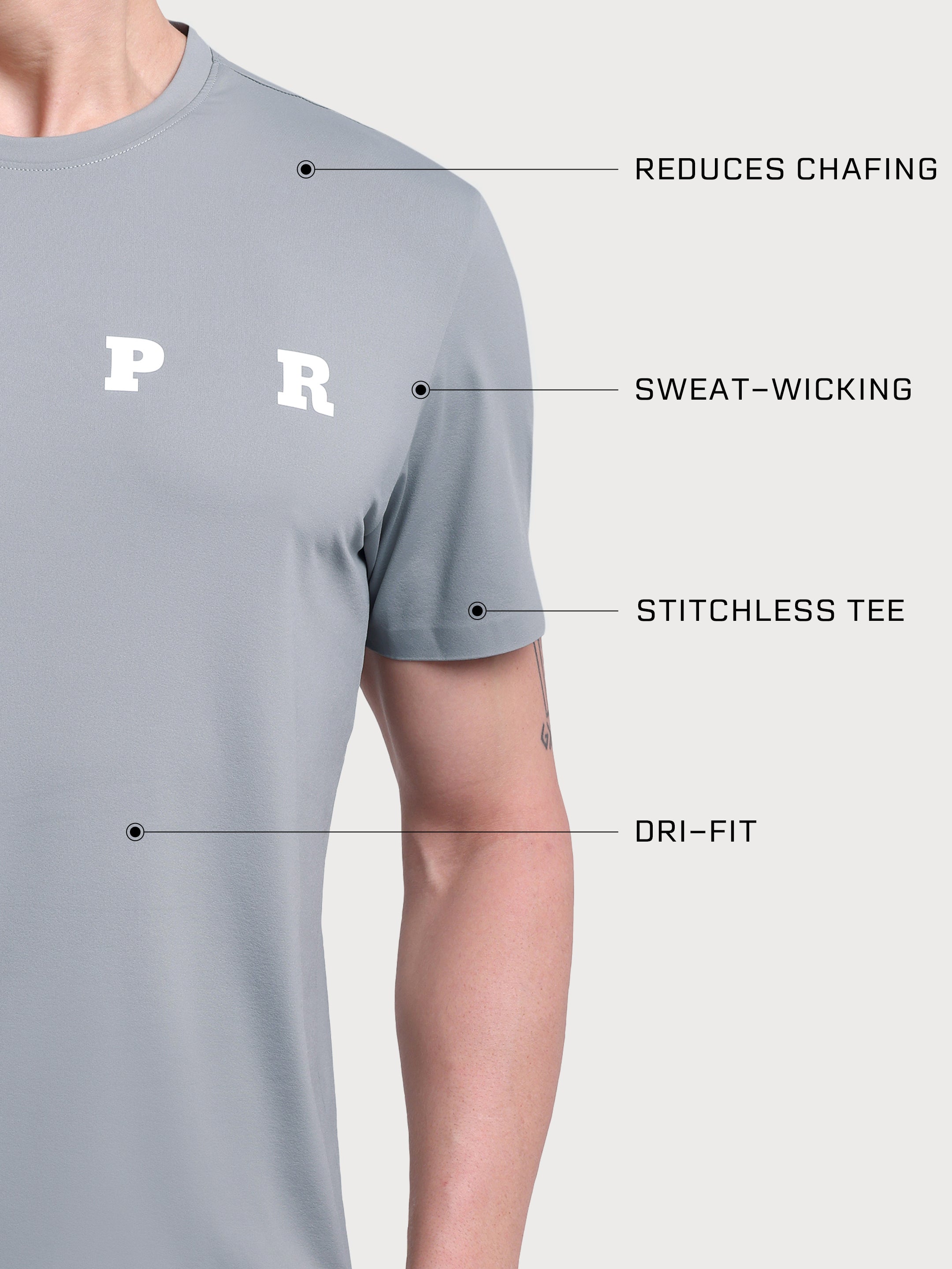 FlexFit Tee Dark Grey
