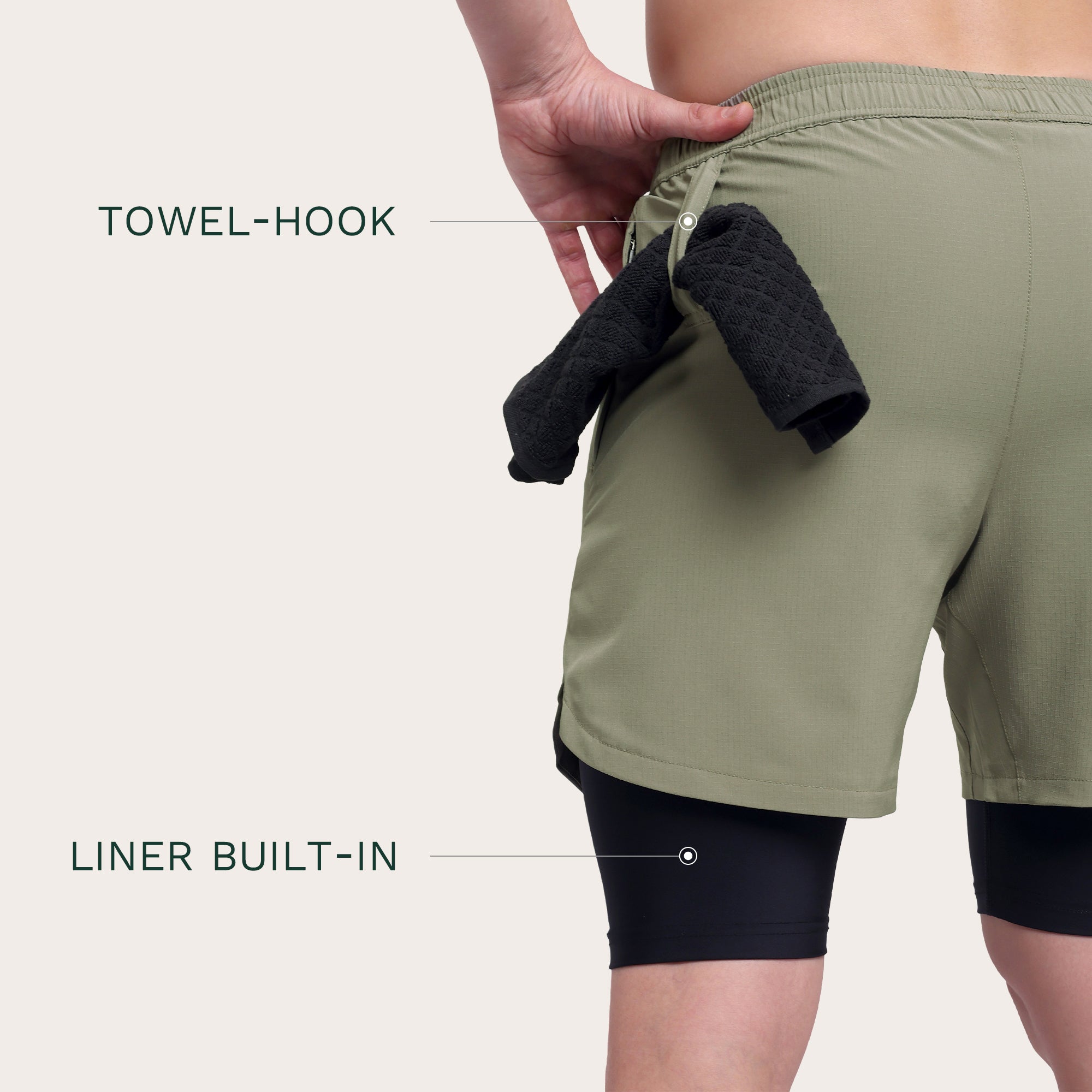 TitanFlex Shorts Light Green