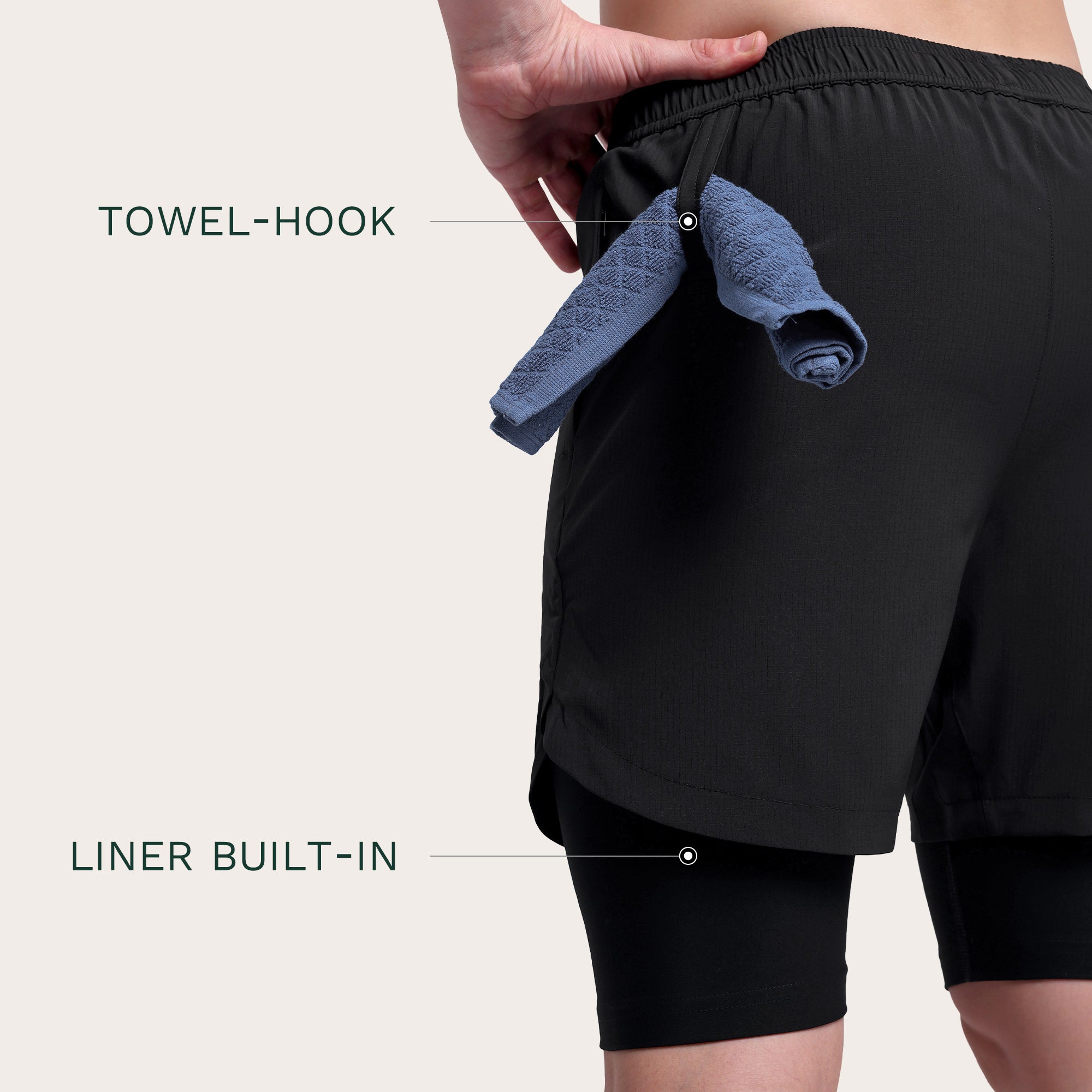 TitanFlex Shorts Black