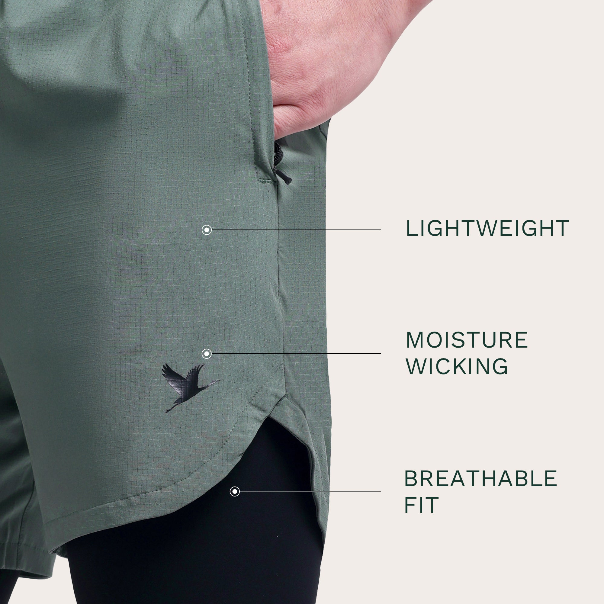 TitanFlex Shorts Green Pista